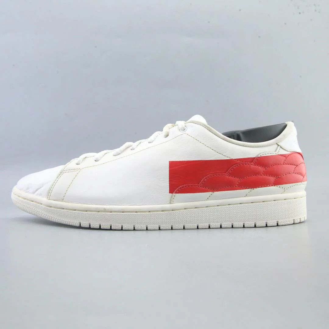 Nike Nike Air Jordan 1 Centre Court sneakers white red colorway Size US 7 / EU 40 - 1 Thumbnail
