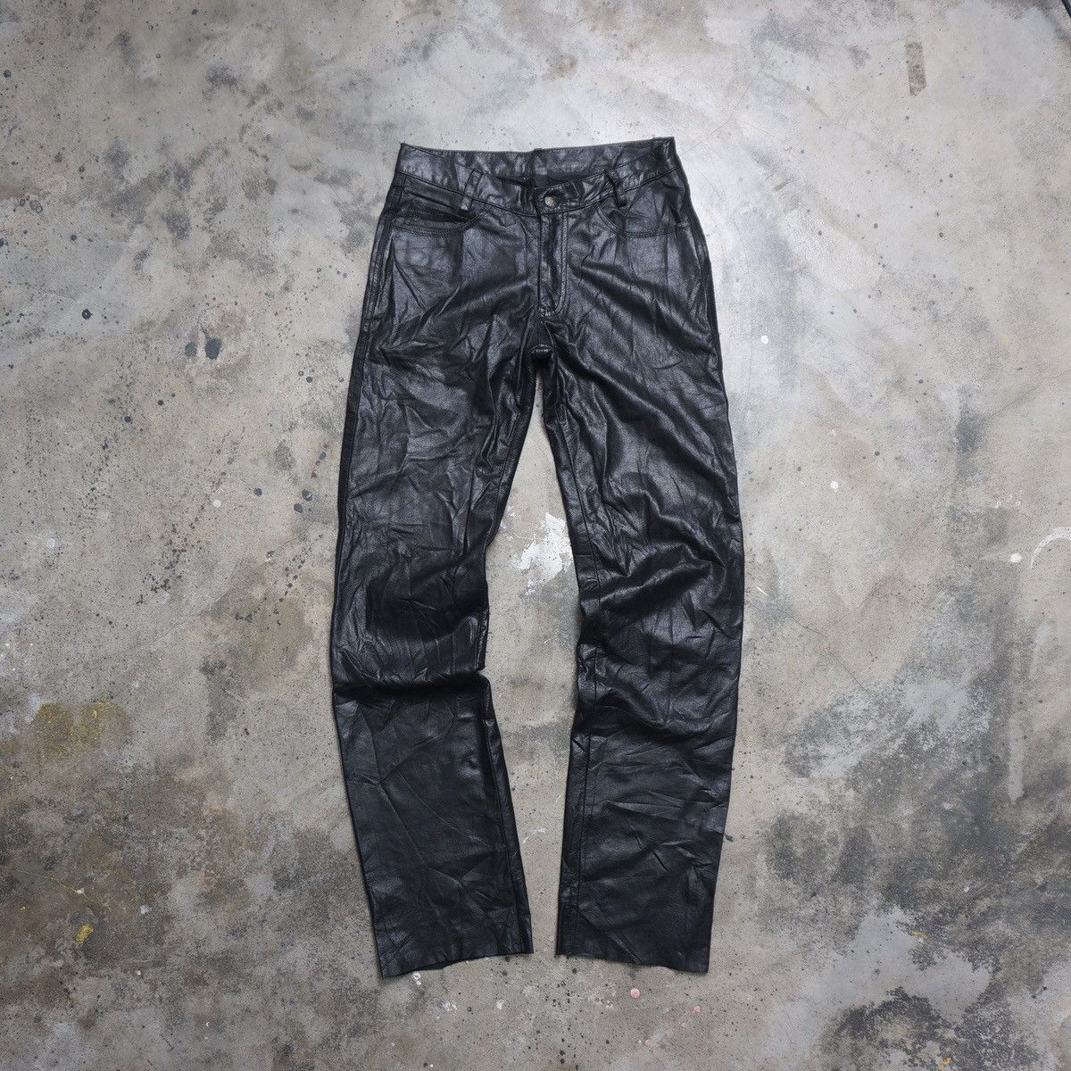 Genuine Leather × Japanese Brand × Leather Horn work Genuine Leather Pant Size US 30 / EU 46 - 1 Thumbnail