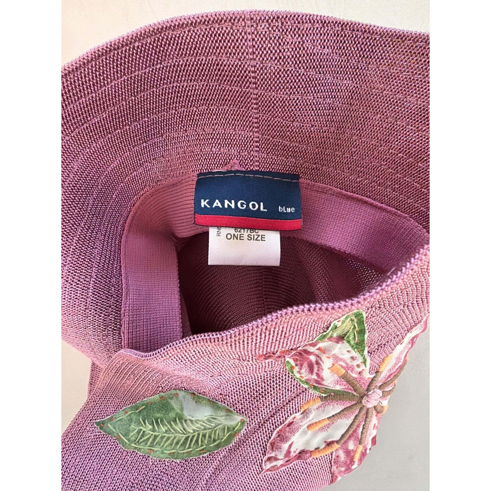 Kangol Kangol OS Embroidered Bucket Hat Floral Rose Pink Vintage HT Size ONE SIZE - 8 Thumbnail