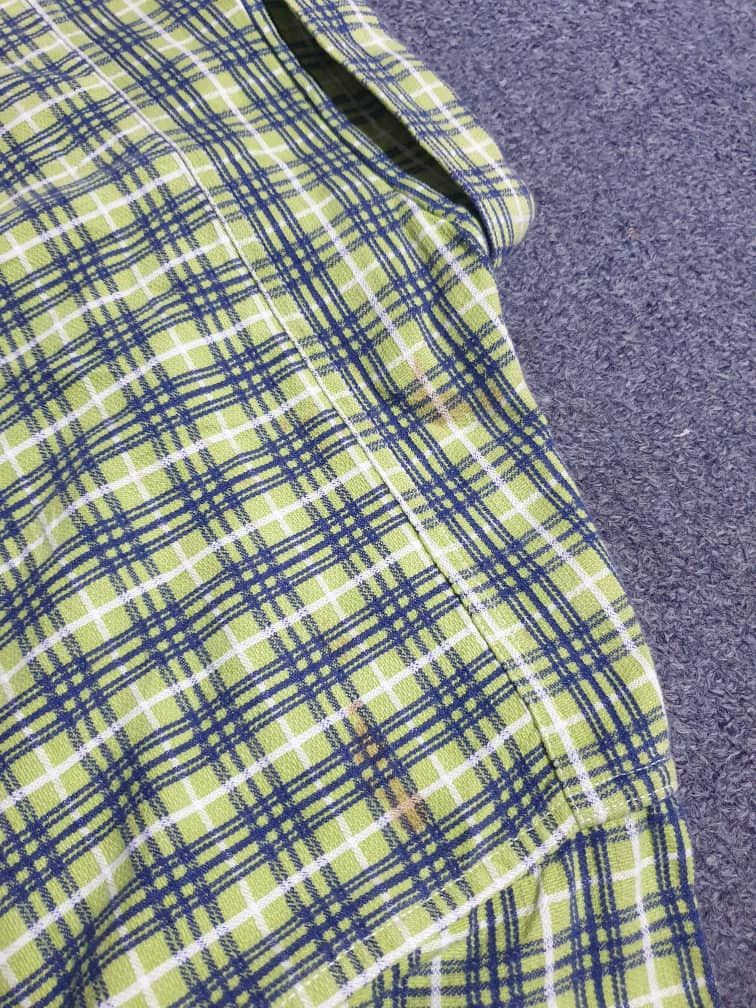 Sugar Cane 💥Sugarcane green colour checkered japan shirt Size US L / EU 52-54 / 3 - 8 Thumbnail
