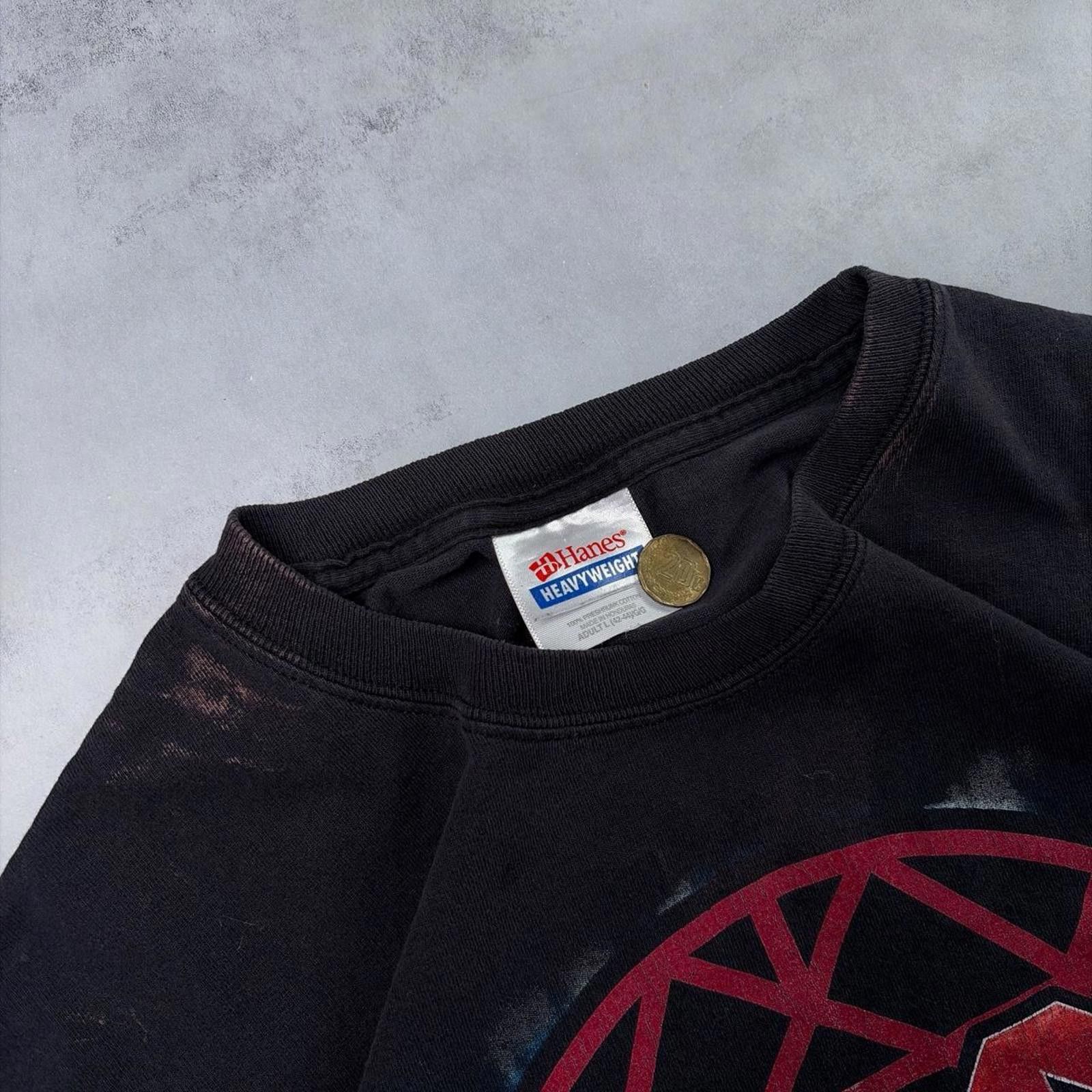Hanes Vintage ACDC Shoot To Thrill Grunge Rock Tour T-Shirt Size US L / EU 52-54 / 3 - 6 Thumbnail