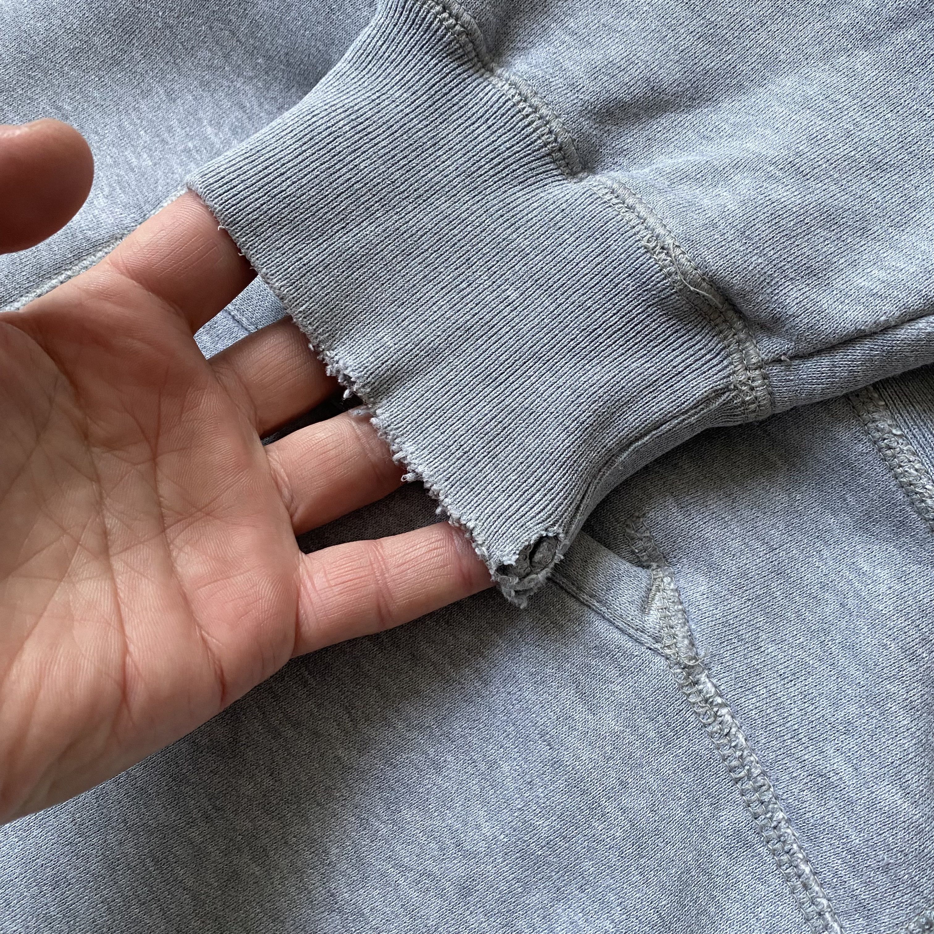 Gap Vintage Gap Boxy hoodie Center logo Distressed reverse weave Size US XL / EU 56 / 4 - 10 Thumbnail