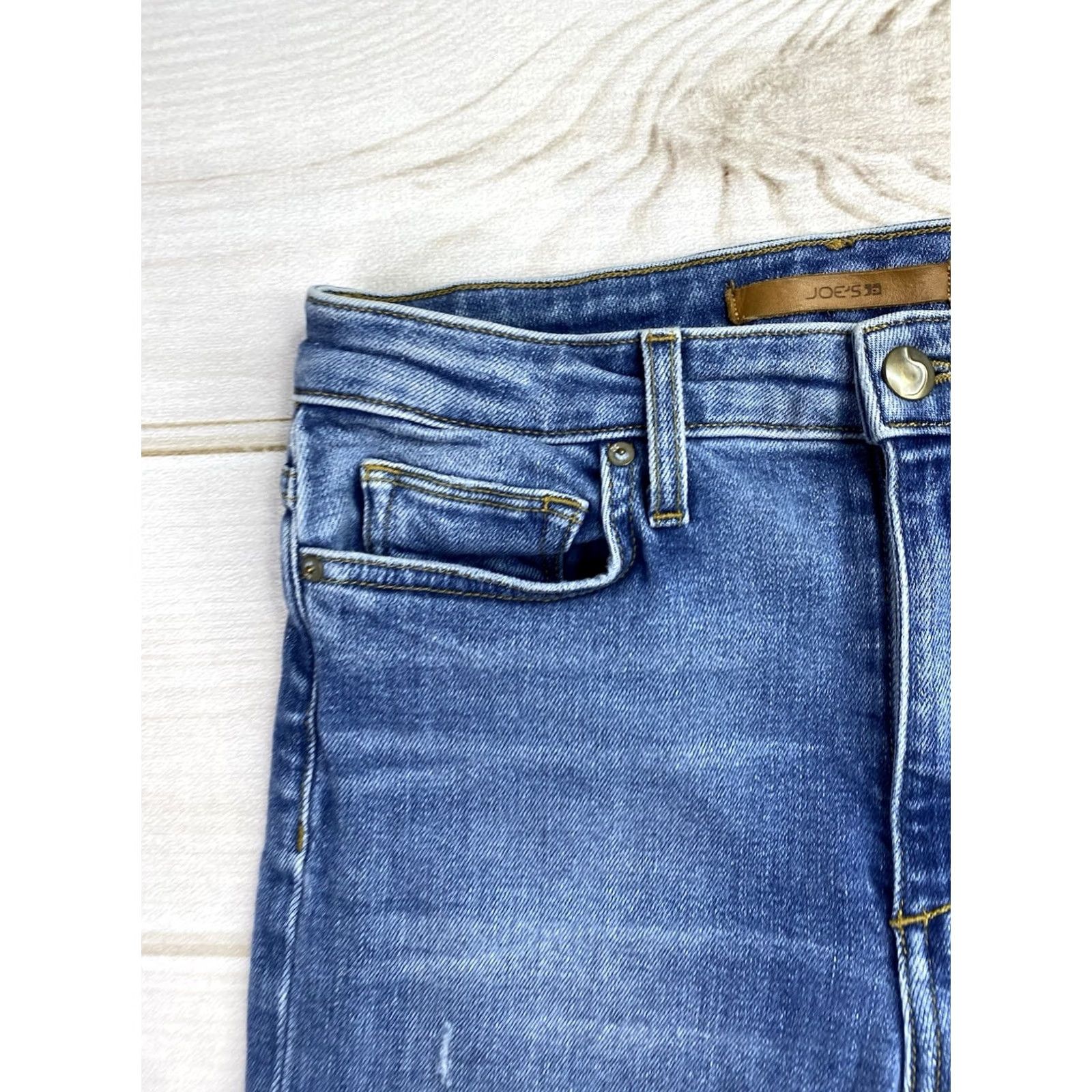 Vintage Joe's Jeans The Charlie High Rise Skinny Ankle Womens 27 Stretch Denim Blue Slim Jeans 30.5 Inseam Size 27" / US 4 / IT 40 - 2 Thumbnail