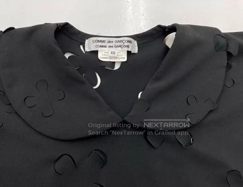 Comme des Garcons Comme des Garcons Round neck floral cutout top Size XS / US 0-2 / IT 36-38 - 3 Thumbnail