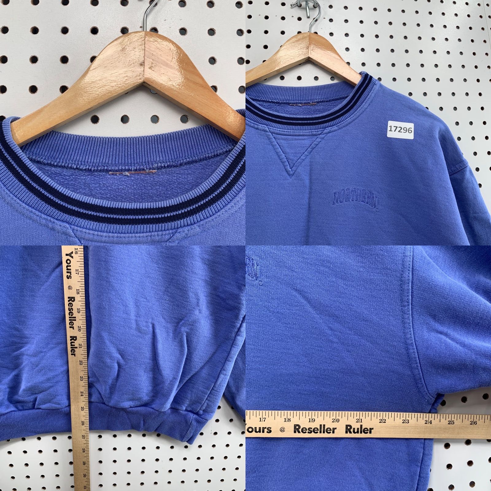Vintage VINTAGE Northern Crew Neck Sweatshirt Blue Adult Medium Pullover School Mens Size US M / EU 48-50 / 2 - 8 Thumbnail