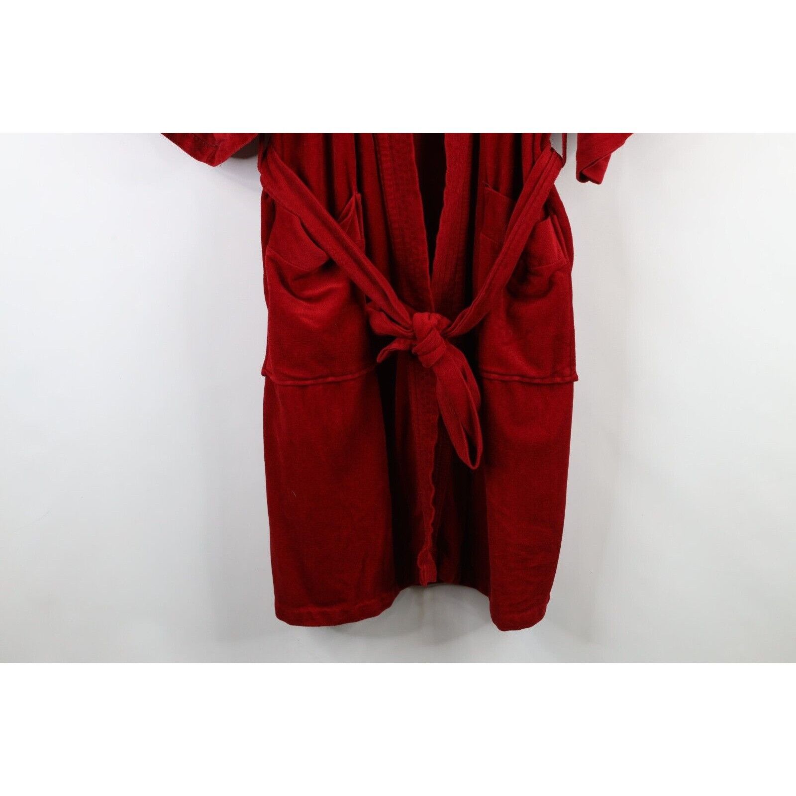Vintage Vintage 70s Streetwear aded Blank Belted Velour Bath Robe Size US L / EU 52-54 / 3 - 4 Thumbnail
