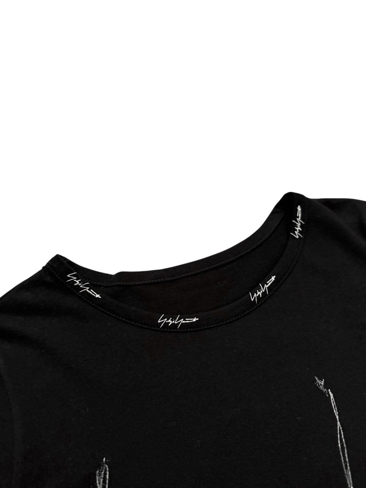 Yohji Yamamoto Mainline Short Sleeve Logo Shirt Size M / US 6-8 / IT 42-44 - 4 Thumbnail