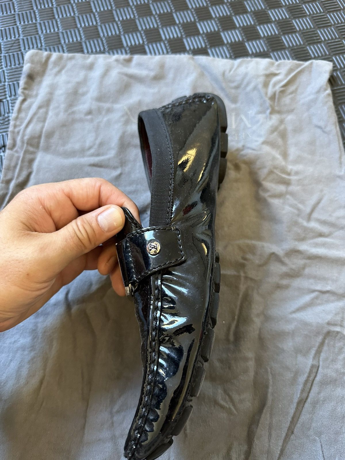 Louis Vuitton Black patent leather, Louis Vuitton drivers Size US 9 / EU 42 - 7 Thumbnail