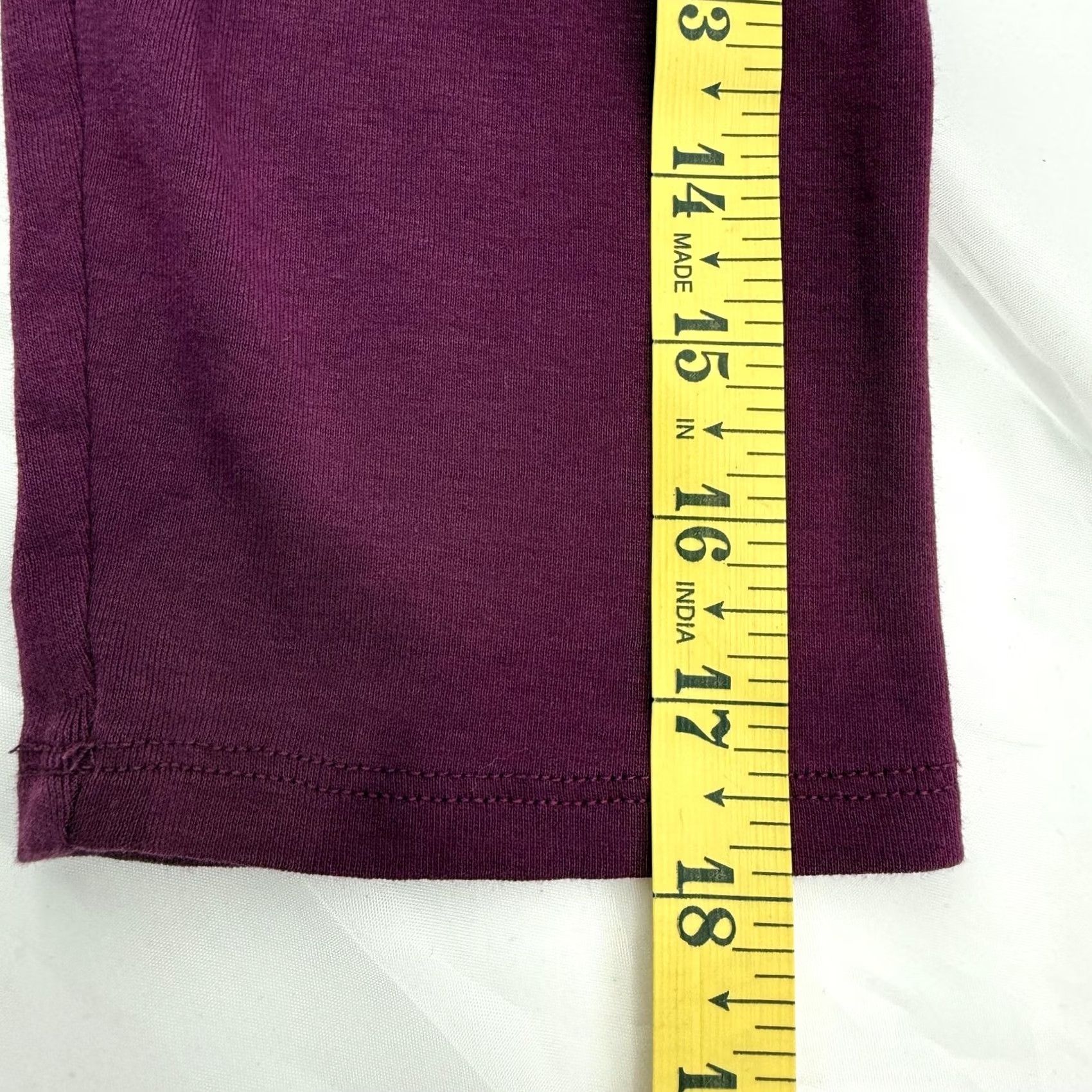 Charter Club Charter Club Shirt Womens XL Purple Ruffle Neck 3/4 Sleeve 100% Cotton Blouse Size XL / US 12-14 / IT 48-50 - 7 Thumbnail
