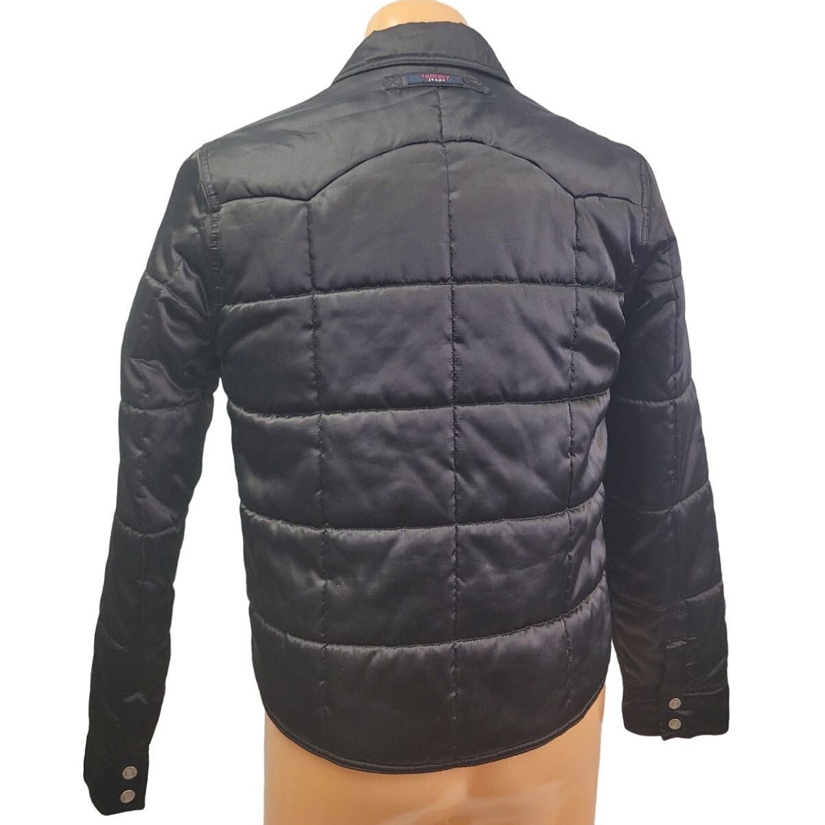 Tommy Jeans Tommy Hilfiger Womens Large SnapUp Long Sleeve Puffer Jacket Size L / US 10 / IT 46 - 2 Thumbnail
