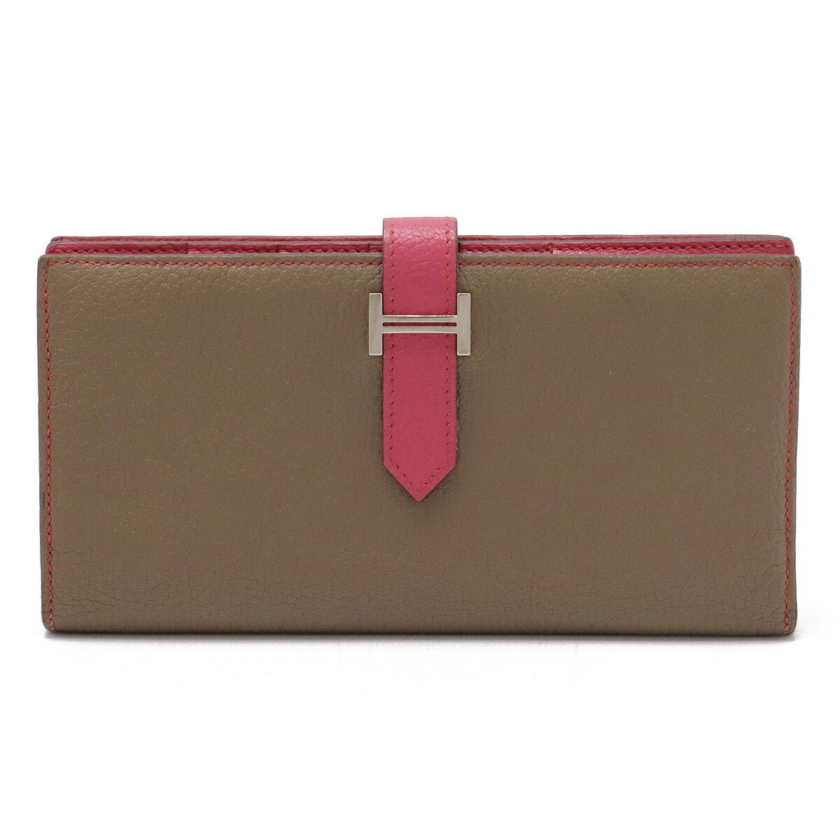 Hermes Hermes Hermes BEARN CHEVRE long wallet Leather Long Wallet Stamp L (2008) DUTY FREE for USA Size ONE SIZE - 1 Thumbnail
