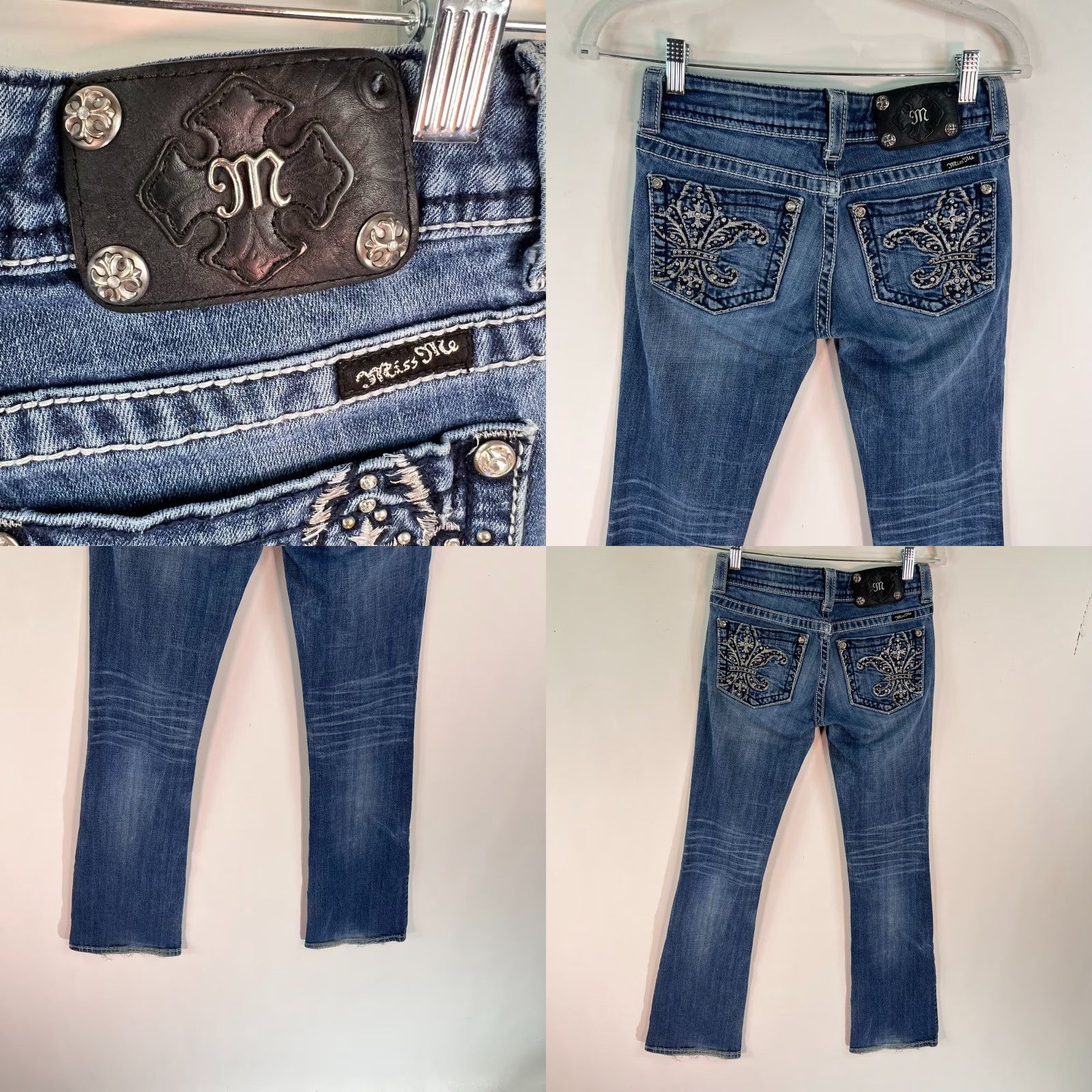 Miss Me VINTAGE Miss Me Jeans Womens Size 27 Blue Boot Cut Signature 30X32 Size 27" / US 4 / IT 40 - 8 Thumbnail