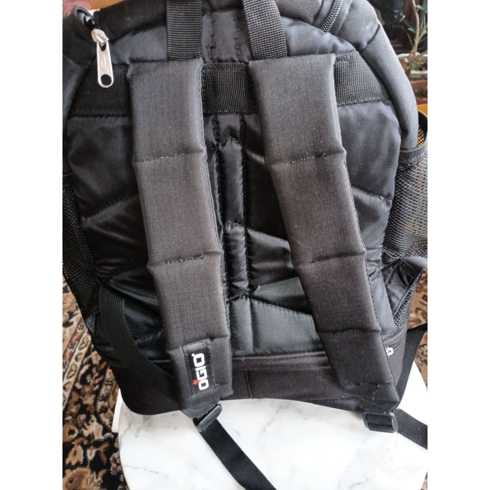Vintage OGIO Backpack Mens Large Black Insulated Wine Bag 4 Pocket Custom Embroidery Bottle Pocket Lightweight Travel Casual Logo Piper Productions Fun Size ONE SIZE - 4 Thumbnail