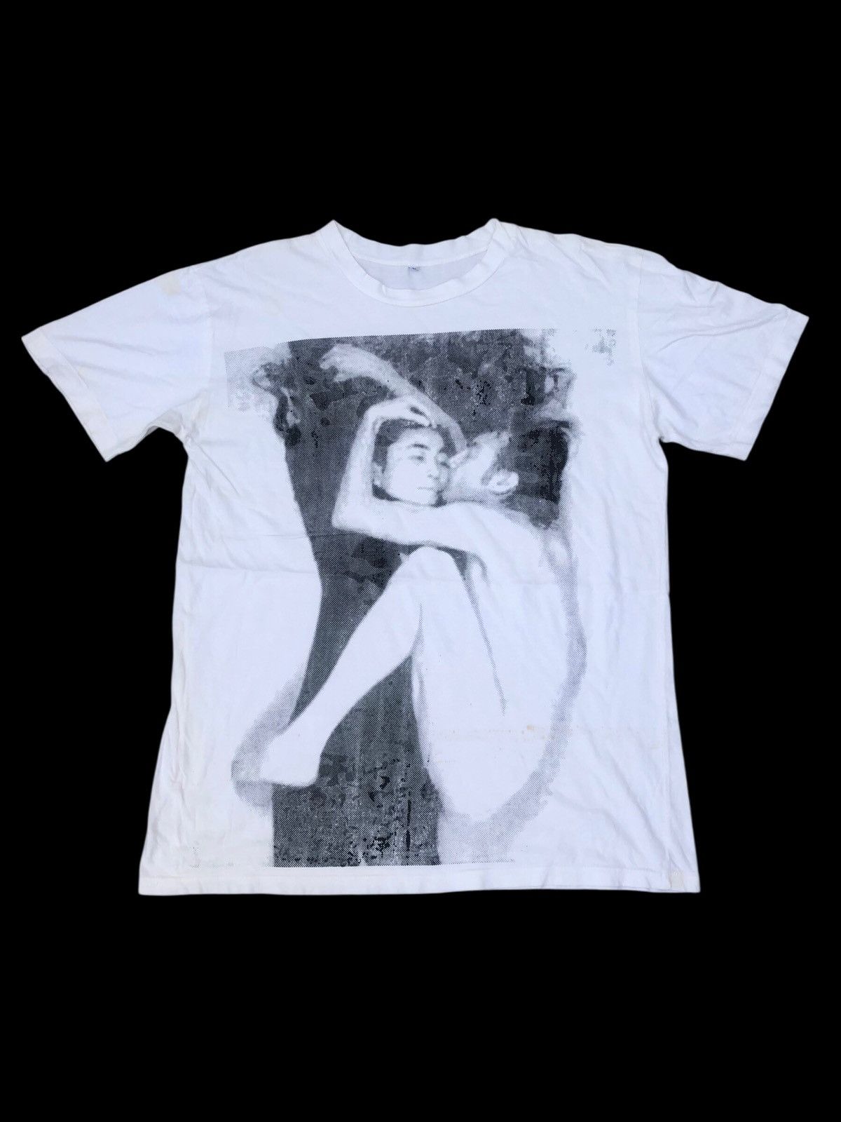 Other 🔥Vintage JOHN LENNON & YOKO ONO Naked Print Band T-Shirt Size US L / EU 52-54 / 3 - 1 Thumbnail