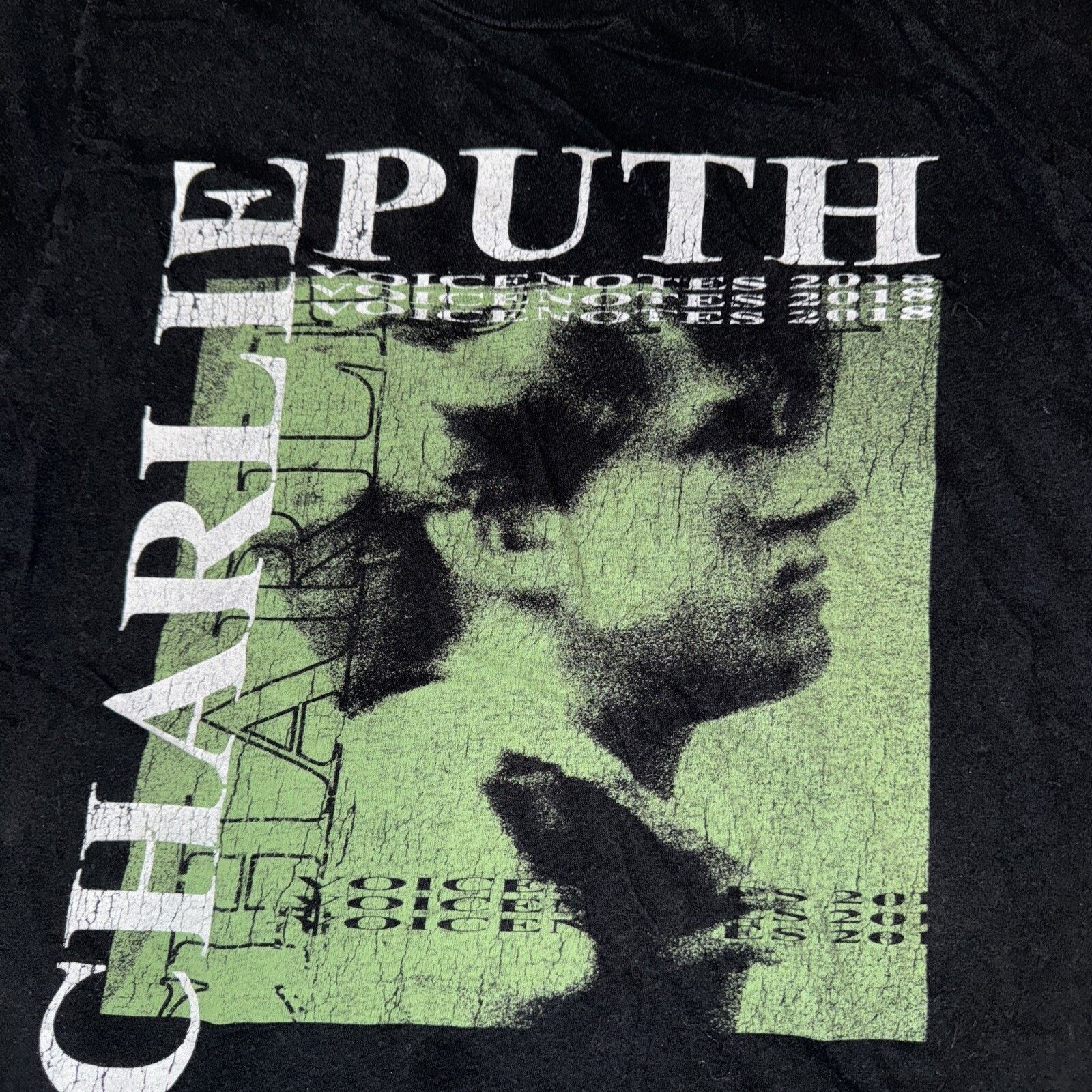 American Apparel × Band Tees Charlie Puth Voicenotes T-Shirt Black Small 17.5x25.5 Size US S / EU 44-46 / 1 - 2 Thumbnail