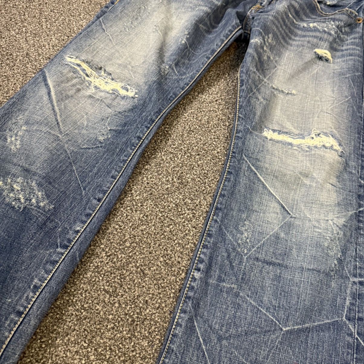 14th Addiction 🔥🇯🇵 Japanese Distressed Archival Co&Lu Denim Size US 33 - 13 Thumbnail
