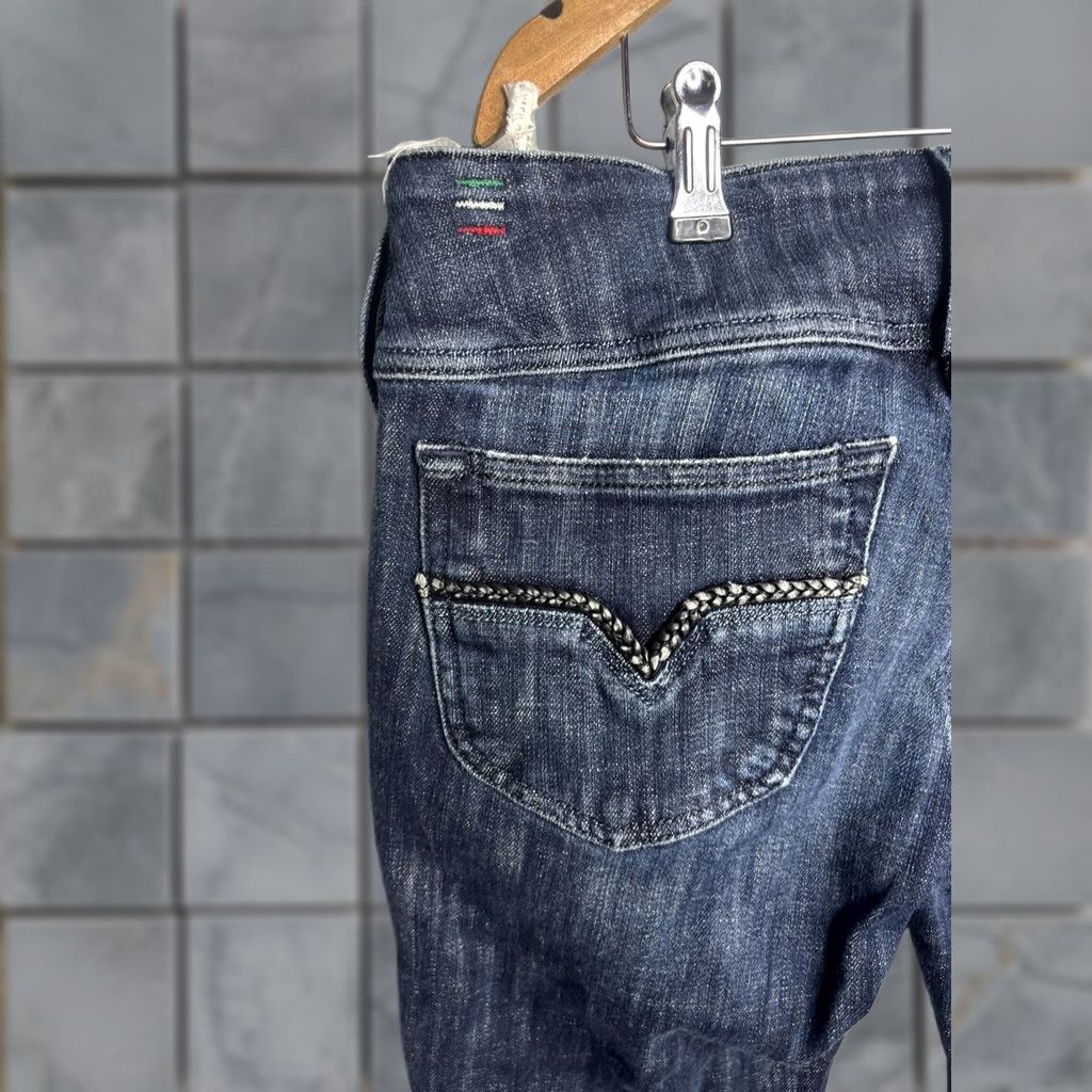 Diesel Diesel Jeans Womens 30 Blue Mid Rise Straight Leg Braided Pocket Denim Size 30" / US 8 / IT 44 - 1 Thumbnail