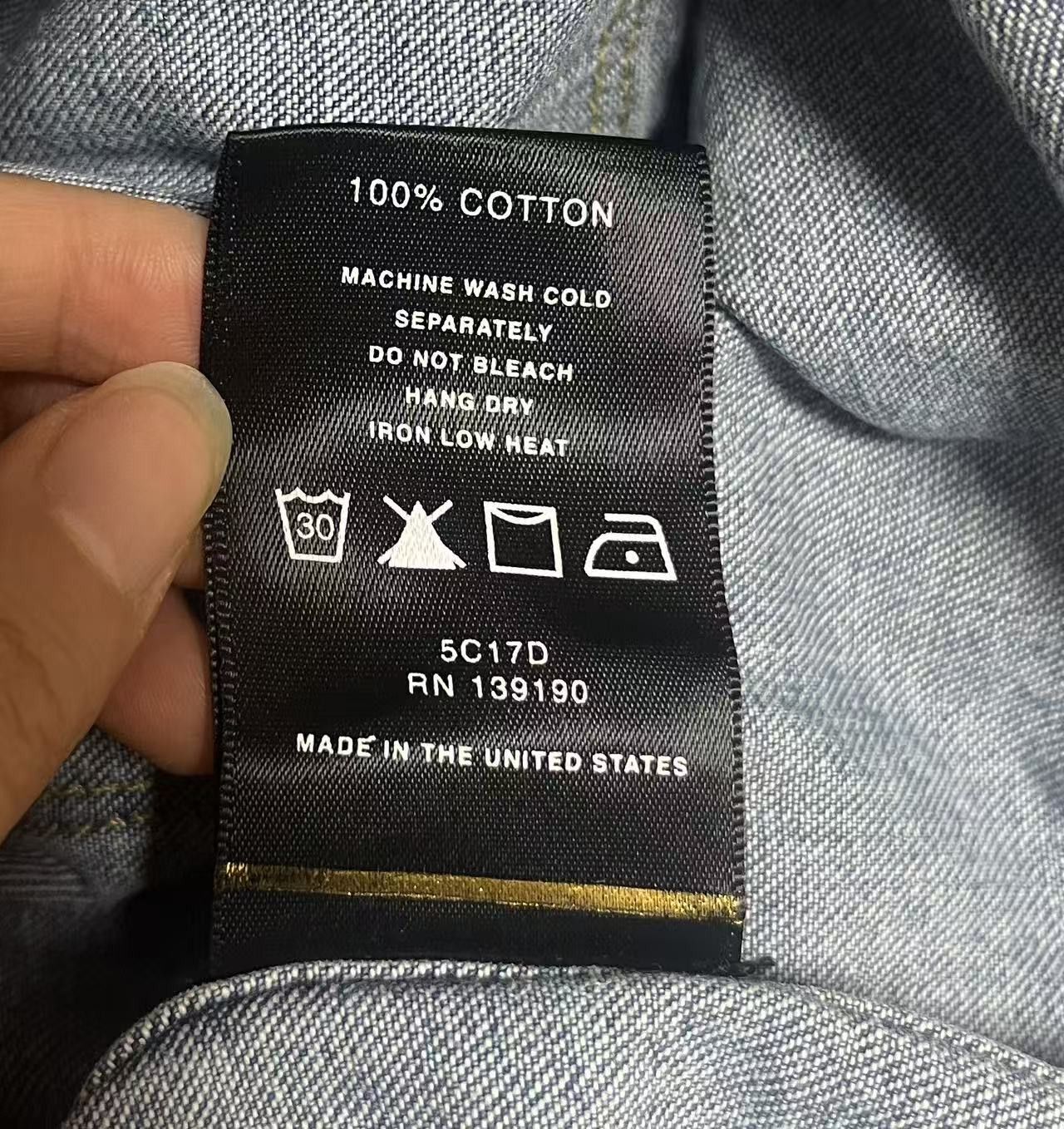Fear of God denim fifth 5th shirt Size US S / EU 44-46 / 1 - 5 Thumbnail