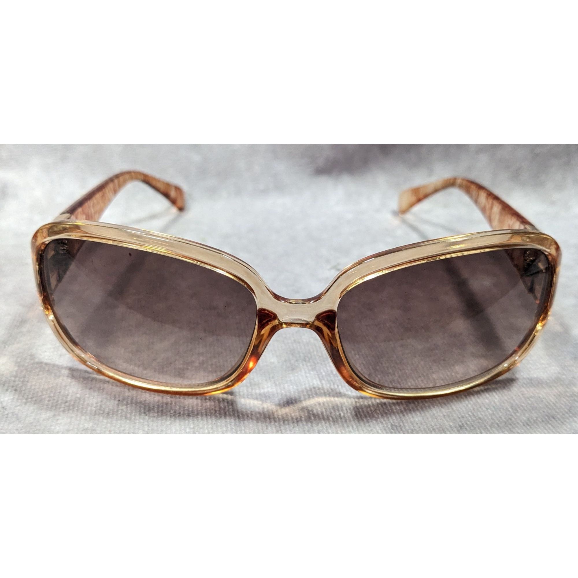 Other Adrienne Vittadini Translucent Speckled Tan Sunglasses Size ONE SIZE - 1 Thumbnail