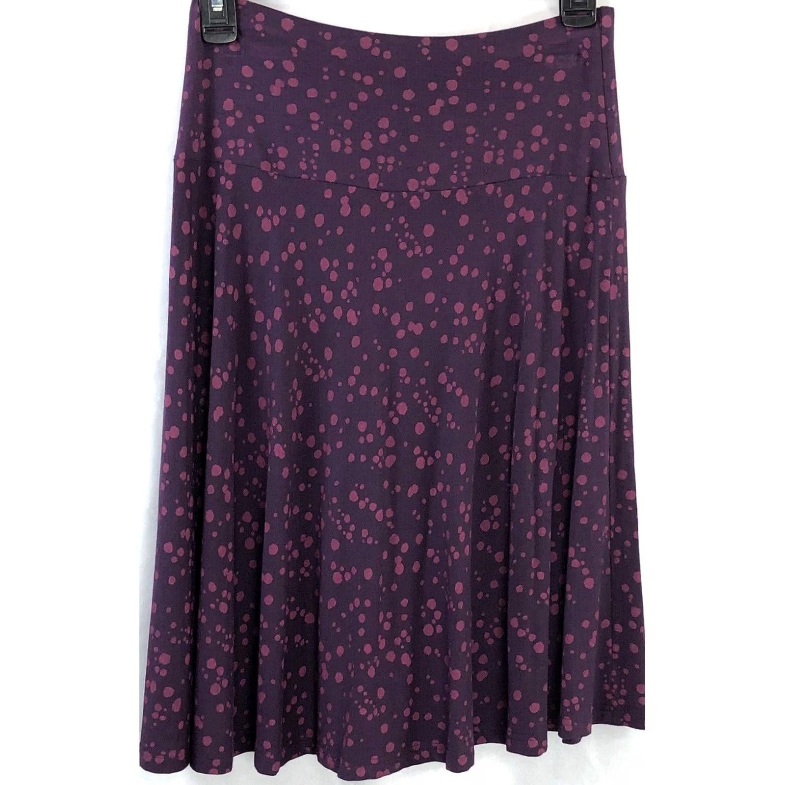 H&M H&M Skirt Purple Polka Dot Geometric 4 26"W Grunge Career Punk 90s Womens Size 27" / US 4 / IT 40 - 2 Thumbnail