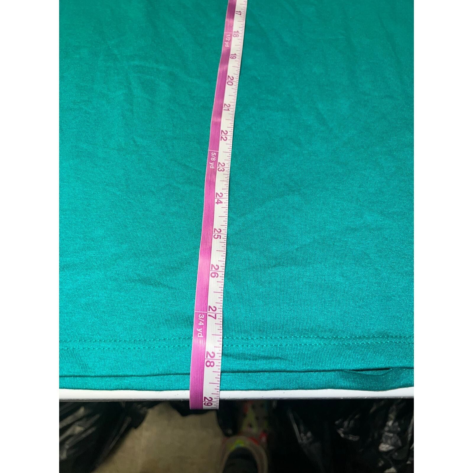Jerzees Vintage Blank Shirt Jerzees 50/50 Teal Green Plain M Tee Size US M / EU 48-50 / 2 - 8 Thumbnail