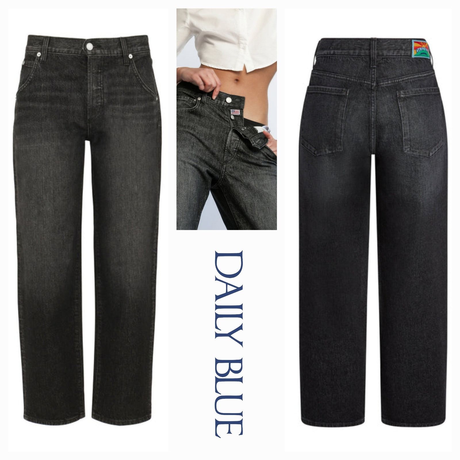 AG Adriano Goldschmied NWT Daily Blue Adriano Goldschmied Mantra Barrel Jeans Sz 25 Size 25" / US 0 / IT 36 - 1 Thumbnail