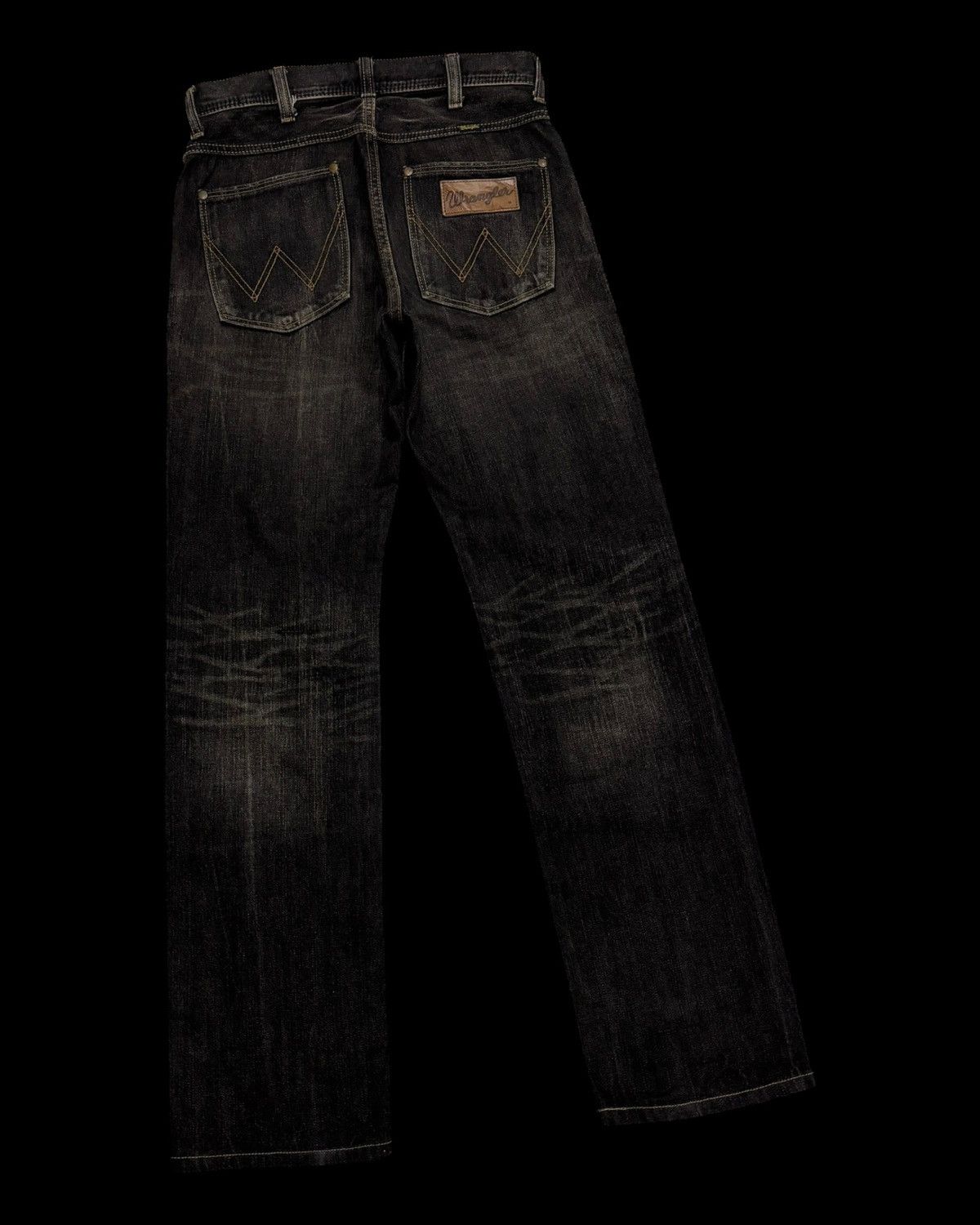 14th Addiction 💥Hype💥90s Style Distress Jean Wrangler Black Denim Size US 30 / EU 46 - 4 Thumbnail