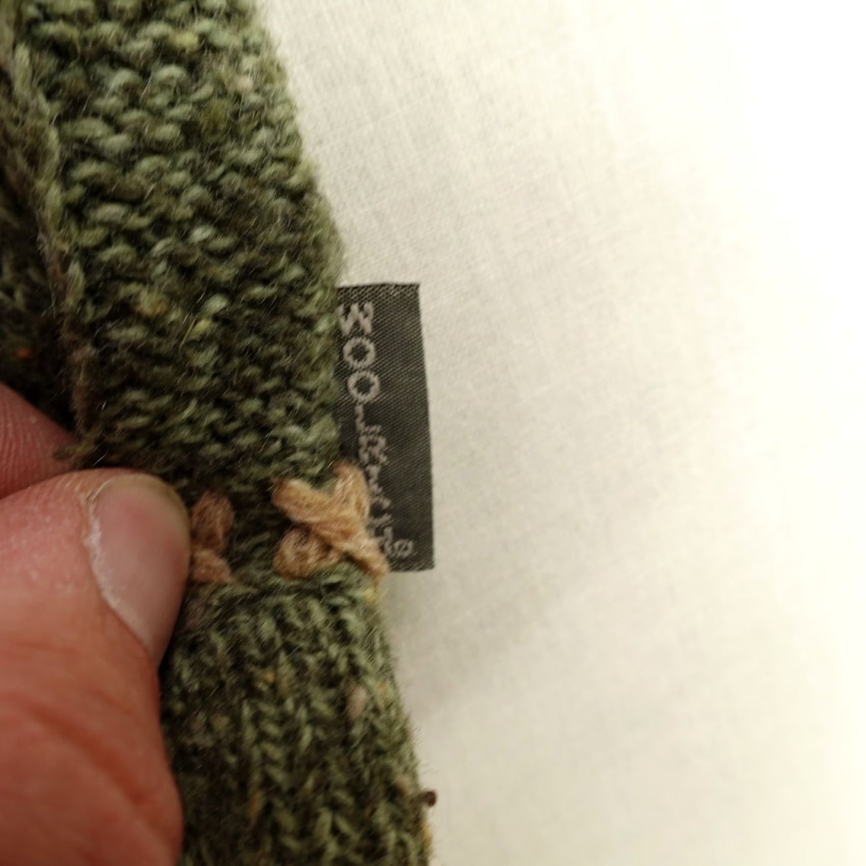 Vintage Woolrich Sweater Women Large Petite Green 1/4 Zip Sage Heather Wool Pullover Size L / US 10 / IT 46 - 4 Thumbnail