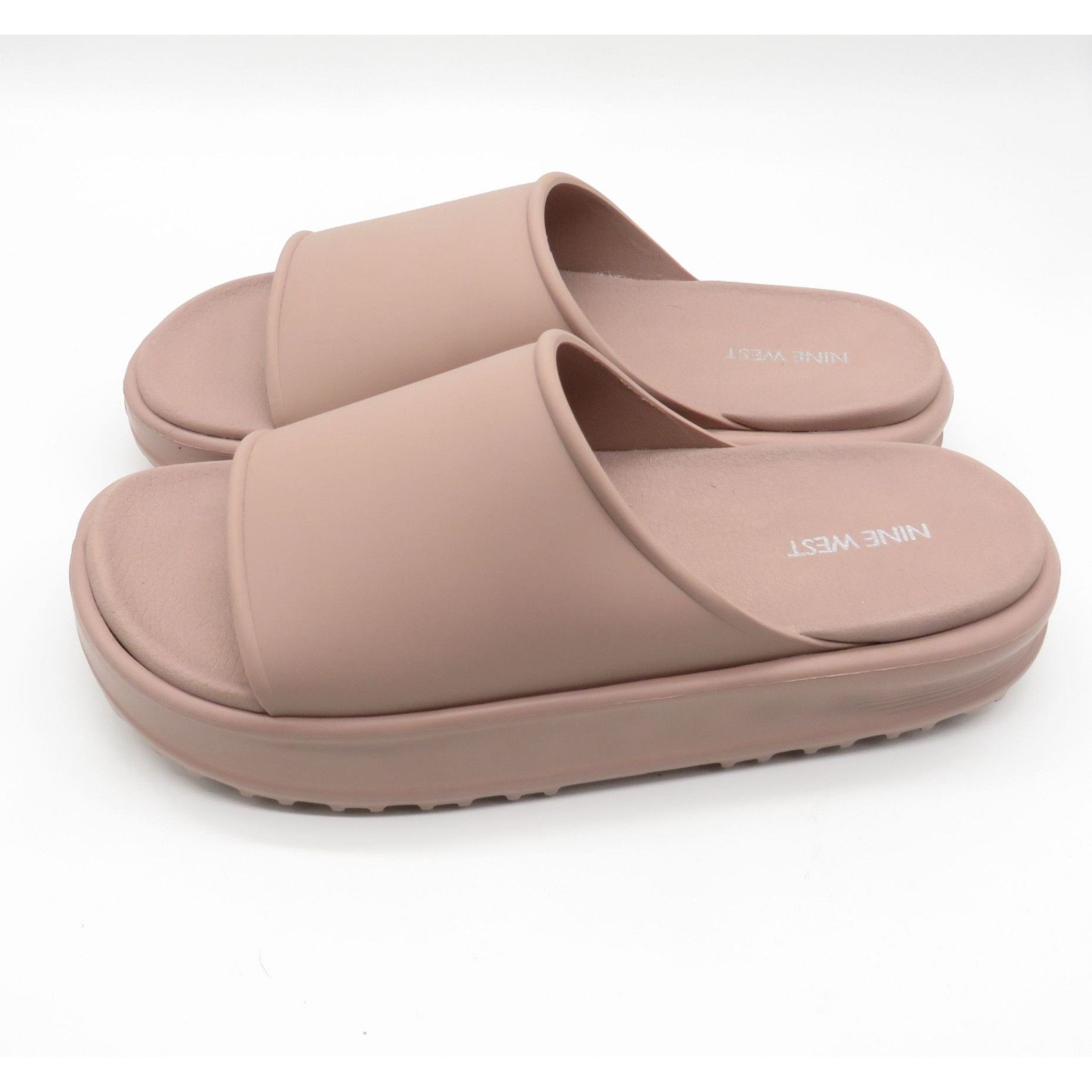 Nine West Nine West Women's Light Natural Sandals Cushioned Textured O Size US 10 / IT 40 - 5 Thumbnail