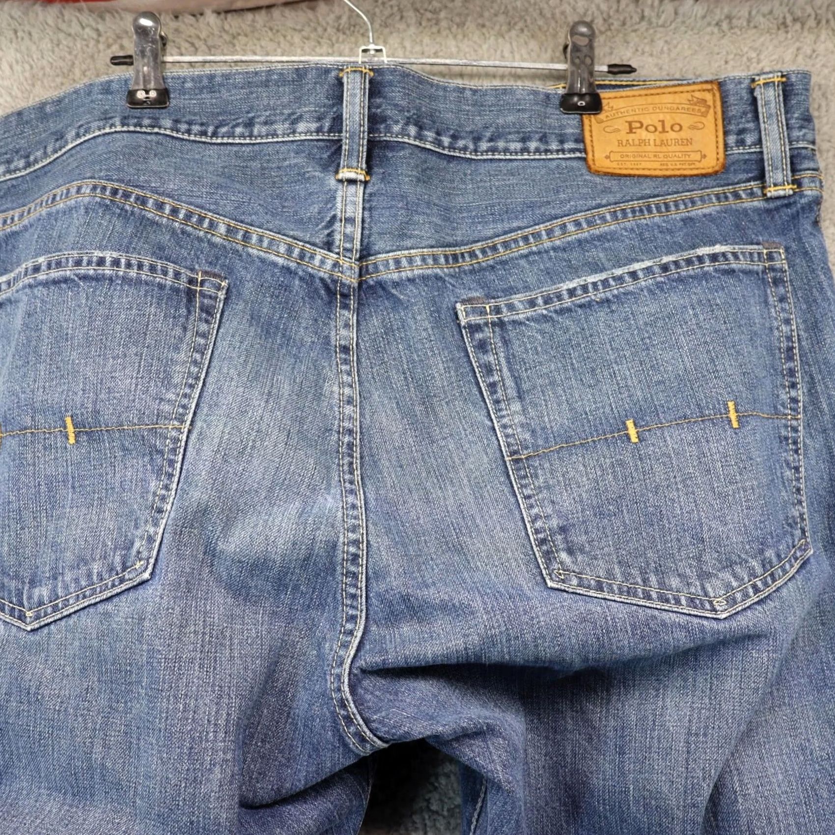 Polo Ralph Lauren Polo Ralph Lauren Jeans Men Relaxed Baggy Fit Straight Blue 38x30 90s Size US M / EU 48-50 / 2 - 2 Thumbnail