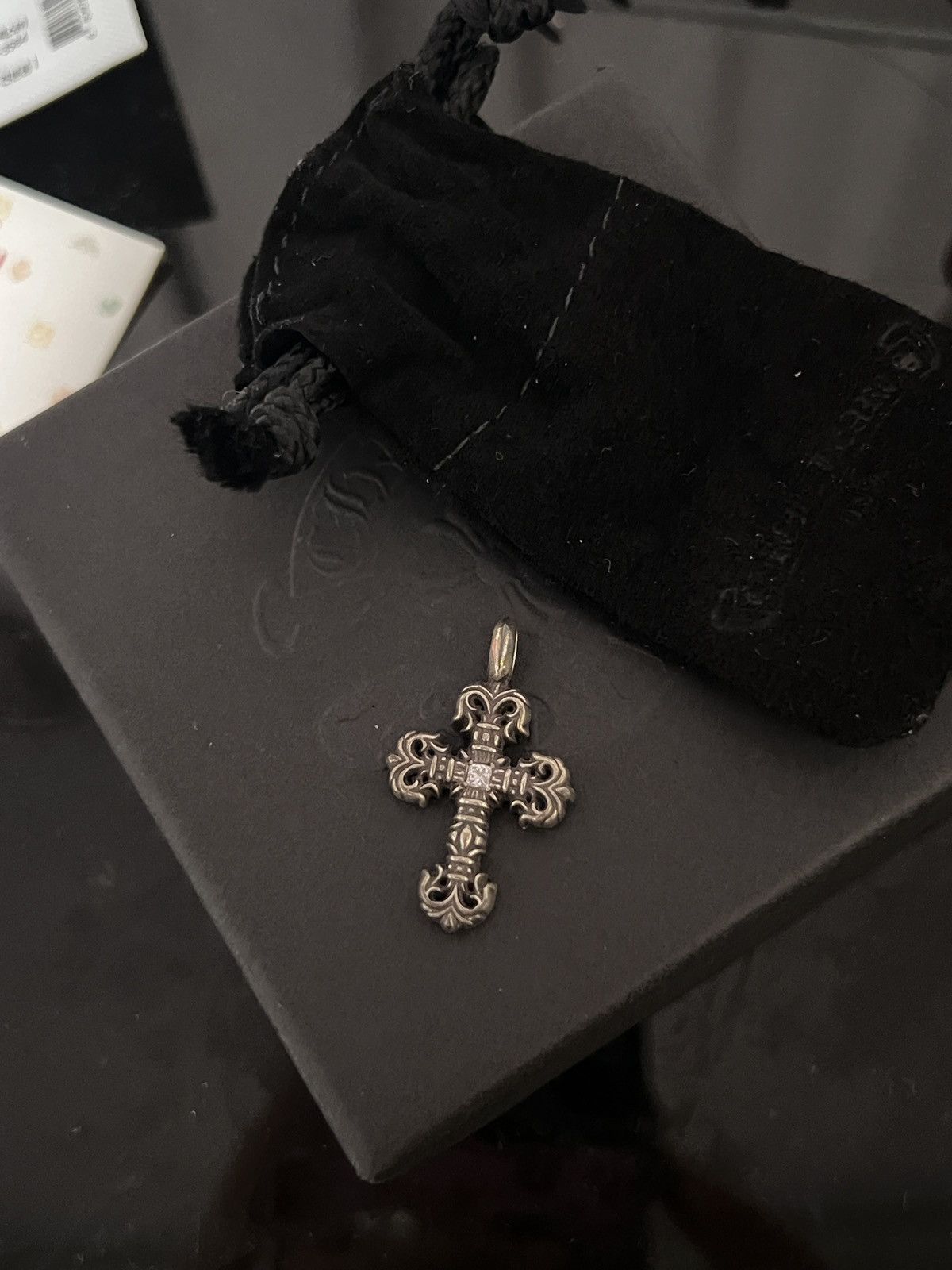 Chrome Hearts Chrome Hearts Filigree 1 Diamond Cross Pendant size XS Size ONE SIZE - 2 Thumbnail