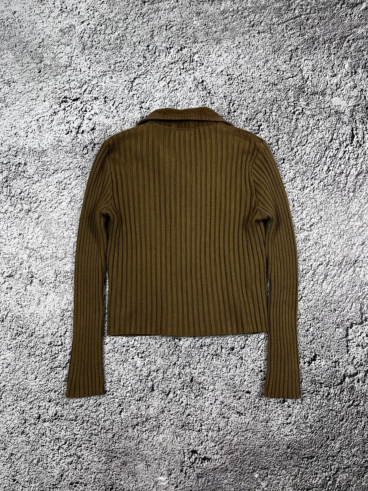 Vintage Vintage Y2K ribbed corduroy knit button ups crop jacket Size M / US 6-8 / IT 42-44 - 2 Thumbnail