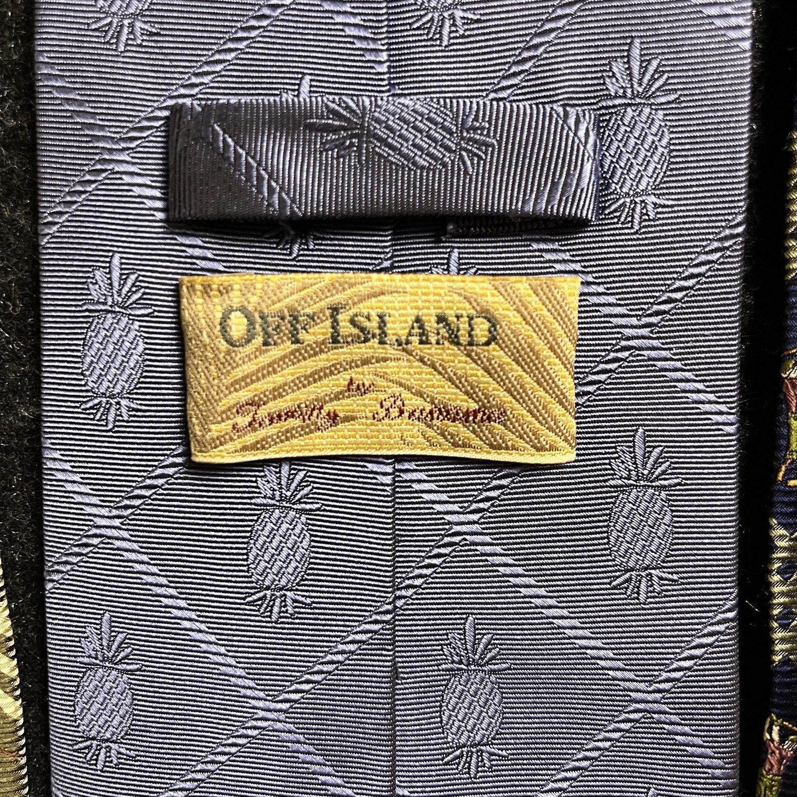 Tommy Bahama Tommy Bahama Silk Tie Lot 3 Golf Print Pineapple Periwinkle Size ONE SIZE - 4 Thumbnail