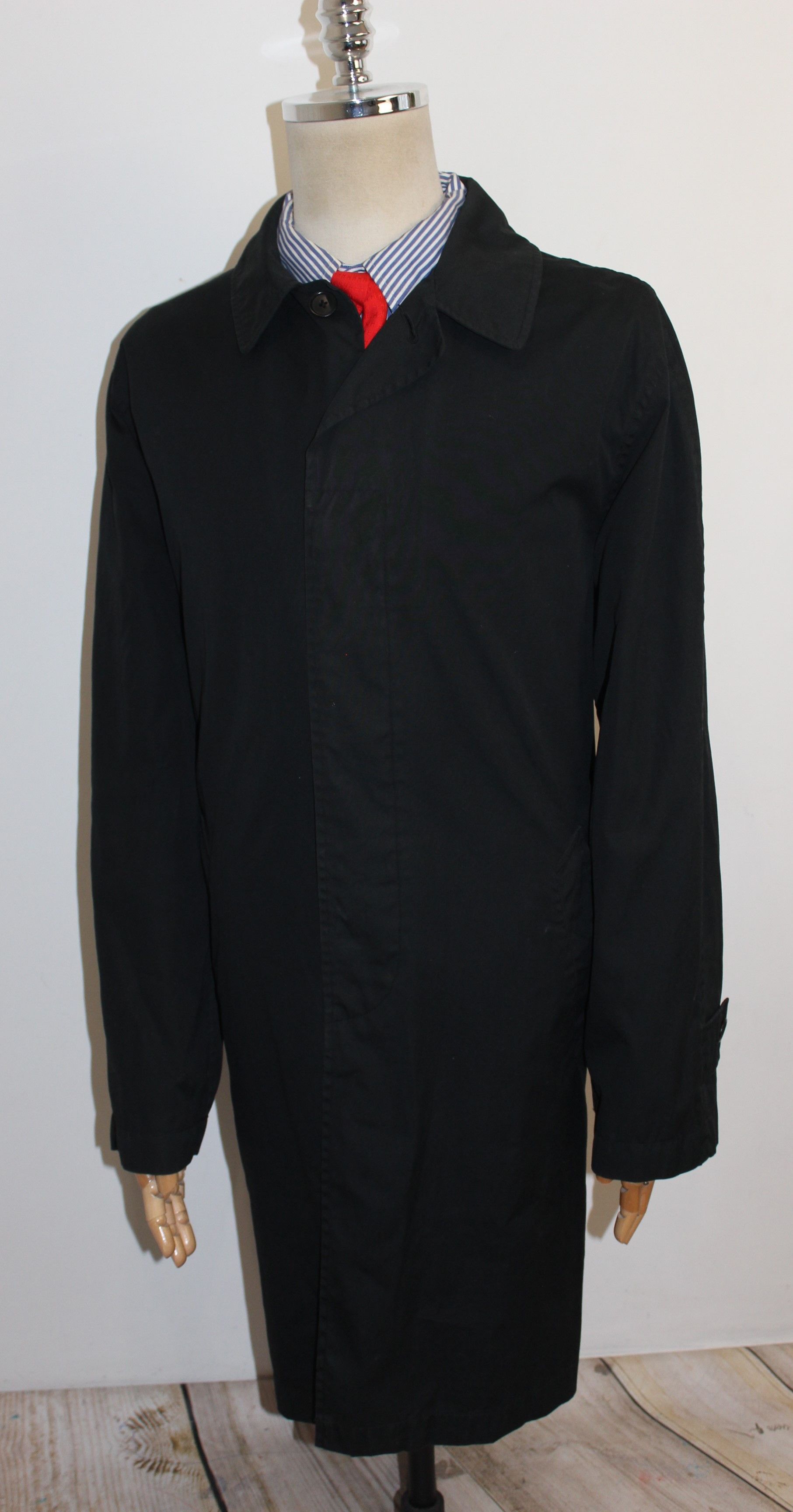 Polo Ralph Lauren Men's RALPH LAUREN POLO Vintage Black Trench Coat Jacket Size US L / EU 52-54 / 3 - 3 Thumbnail