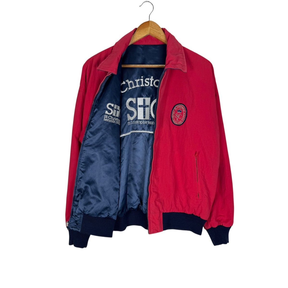 Vintage ⚡️ST CHRISTOPHER TENNIS CLUB REVERSIBLE JACKET Size US M / EU 48-50 / 2 - 9 Thumbnail