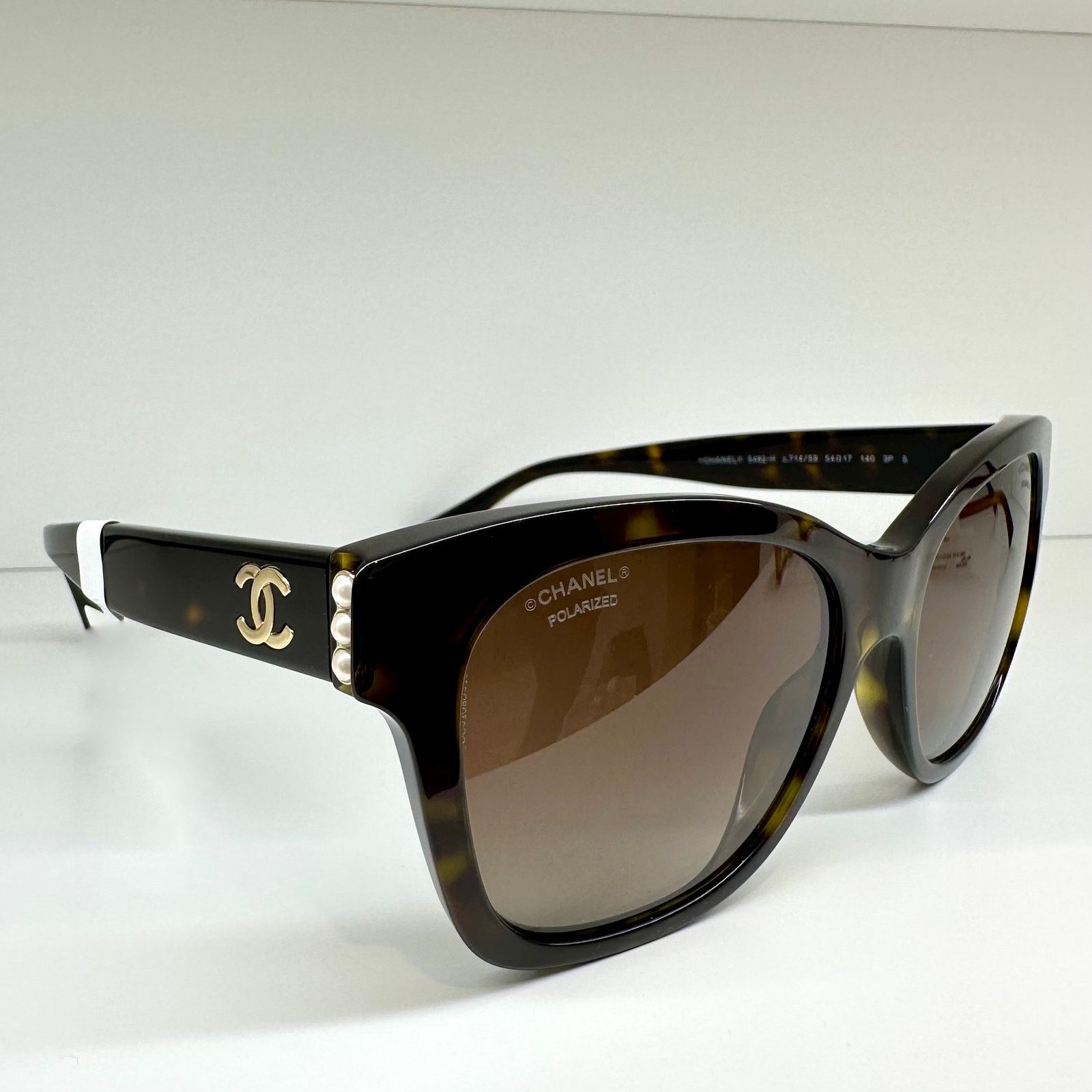 NEW CHANEL Sunglasses Polarized New Brown Tortoise Acetate