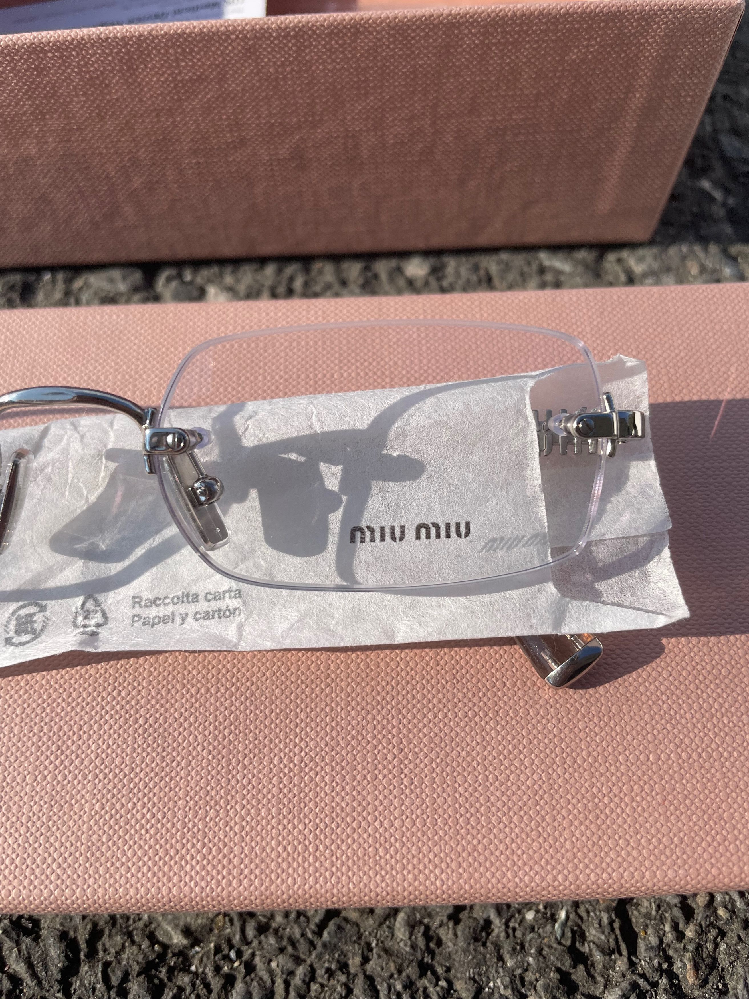 Miu Miu MIU MIU rimless glasses 50YVVISTA Size ONE SIZE - 1 Thumbnail