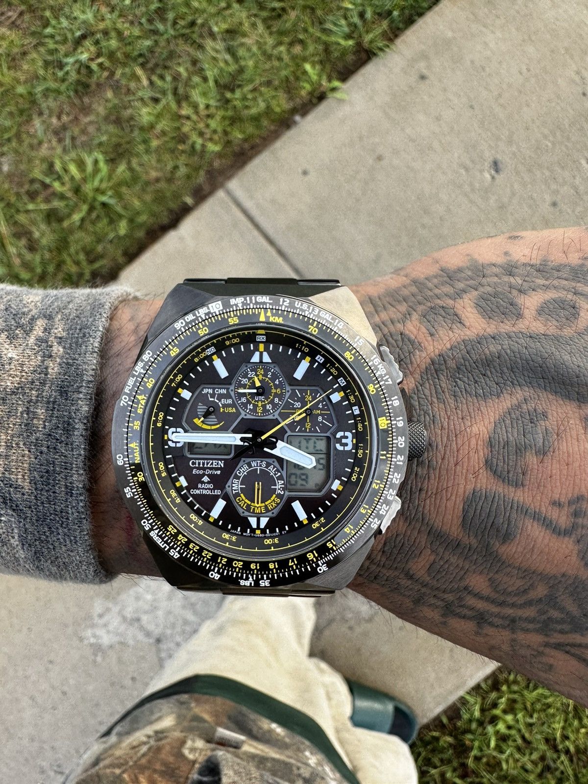 Citizen Citizen eco Pro master air skyhawk Black ip chronograph Size 42 - 12 Thumbnail