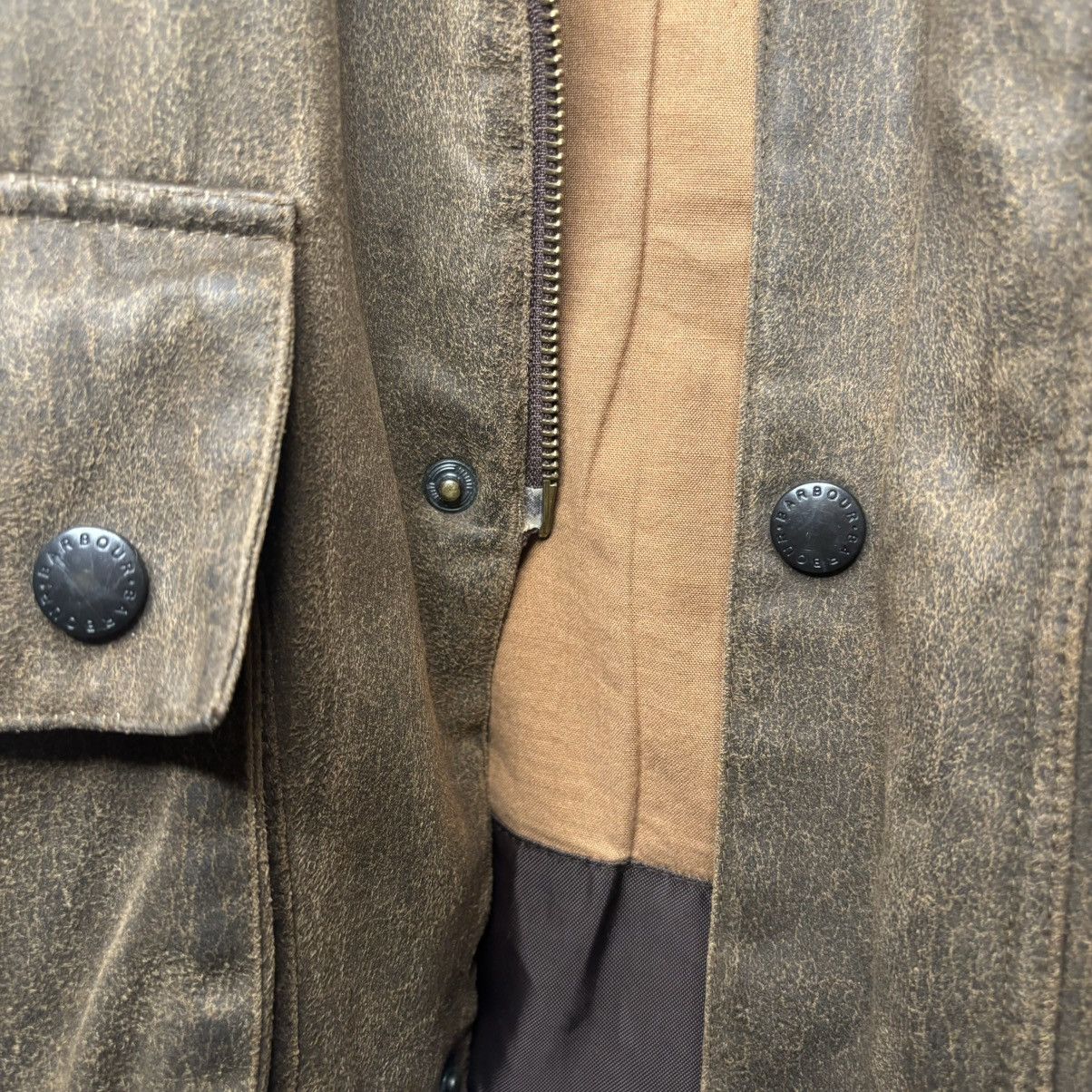 Barbour Waxed Barbour jacket waterproof natural weathered garment Size US M / EU 48-50 / 2 - 10 Thumbnail