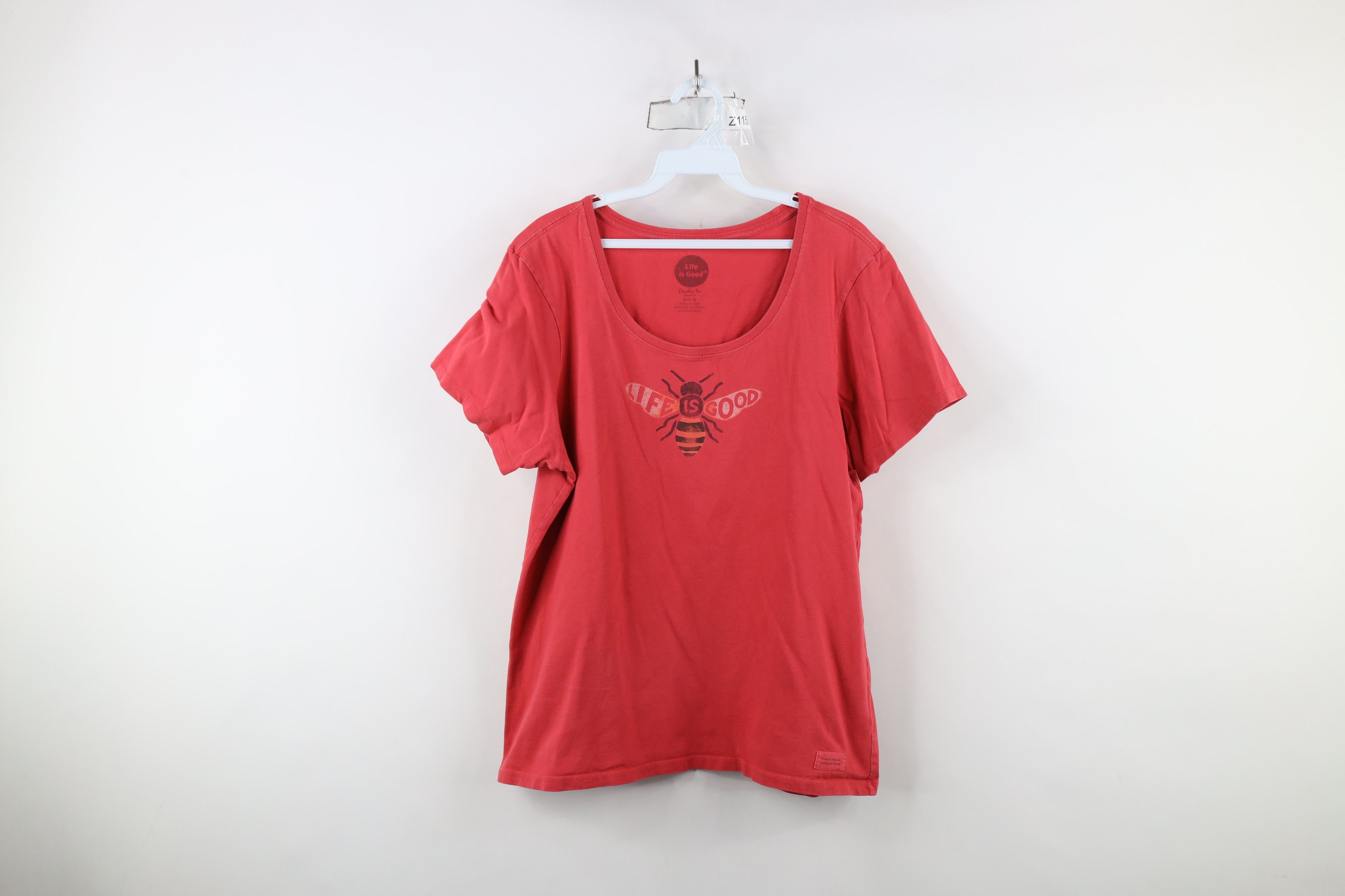 Life is Good × Vintage Life Is Good Spell Out Bumblebee Crusher Scoop Neck T-Shirt Size L / US 10 / IT 46 - 1 Thumbnail