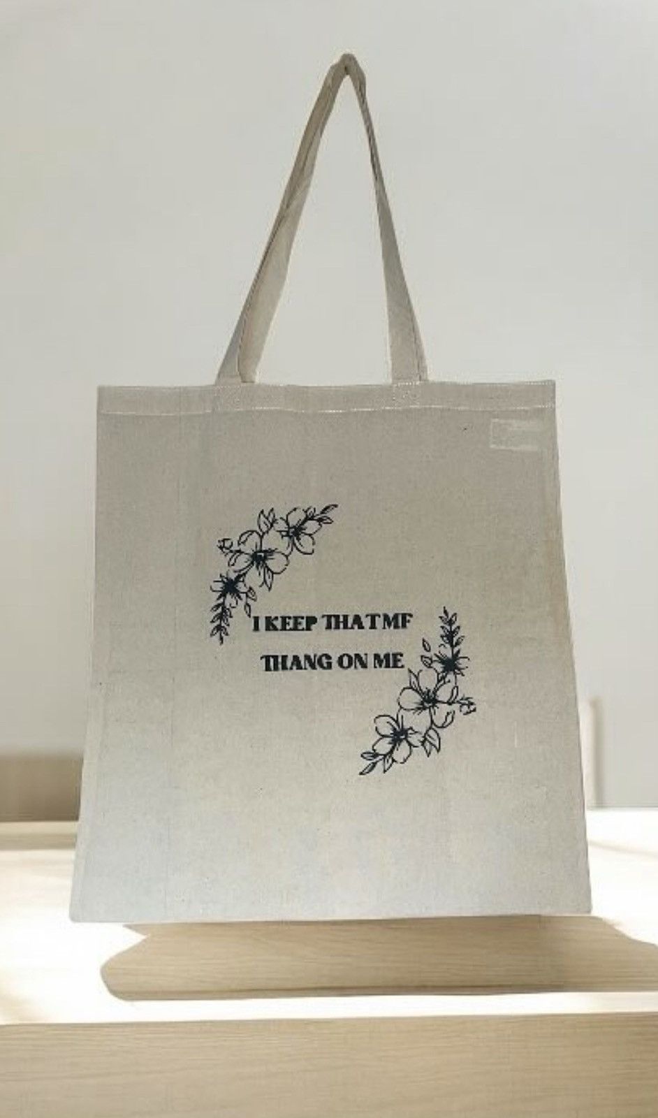 Other I KEEP THAT MF THANG ON ME TOTE BAG Size ONE SIZE - 1 Preview