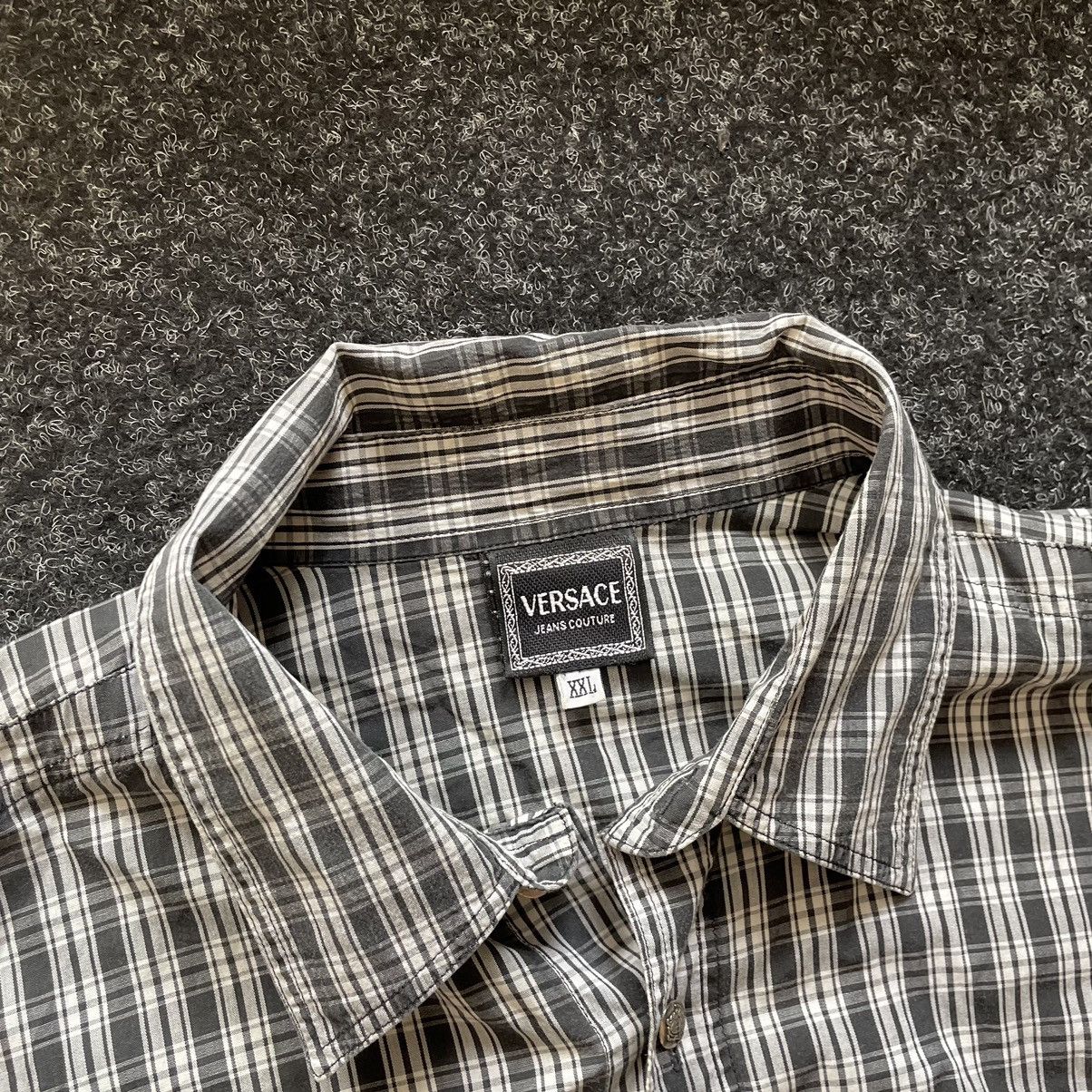 Versace × Vintage Versace jean couture 90s checkered shirt button up old money Size US XXL / EU 58 / 5 - 2 Thumbnail