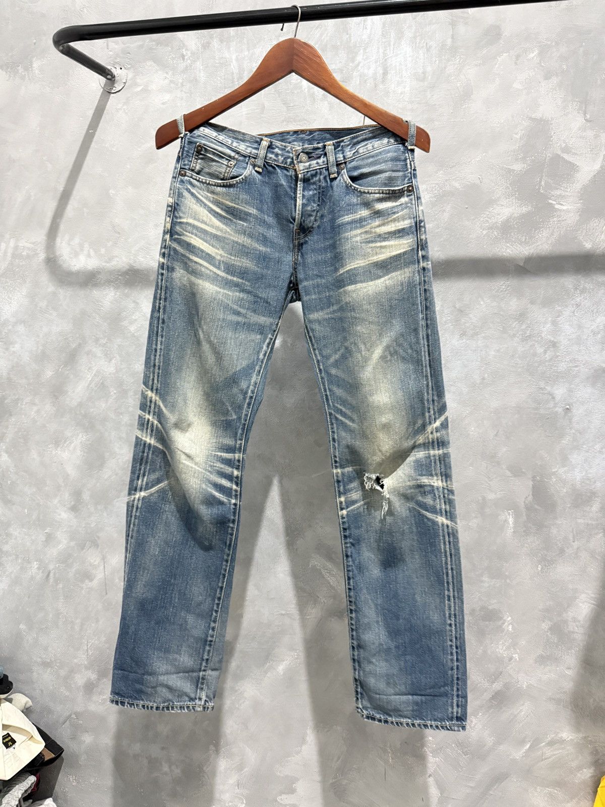 Levi's Vintage Clothing Rare Vintage Levi’s 503 B XX Faded Japanese Blue Jeans Size US 30 / EU 46 - 9 Thumbnail