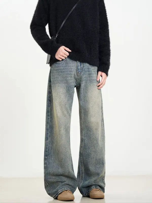 Japanese Brand Masaki x Juri Men's vintage washed distressed flared jeans Size US 32 / EU 48 - 2 Thumbnail
