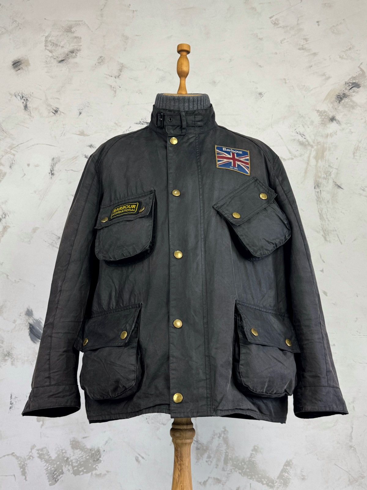 Barbour Barbour International Union Waxed Motorcycle Jacket L - XL Size US XL / EU 56 / 4 - 2 Thumbnail