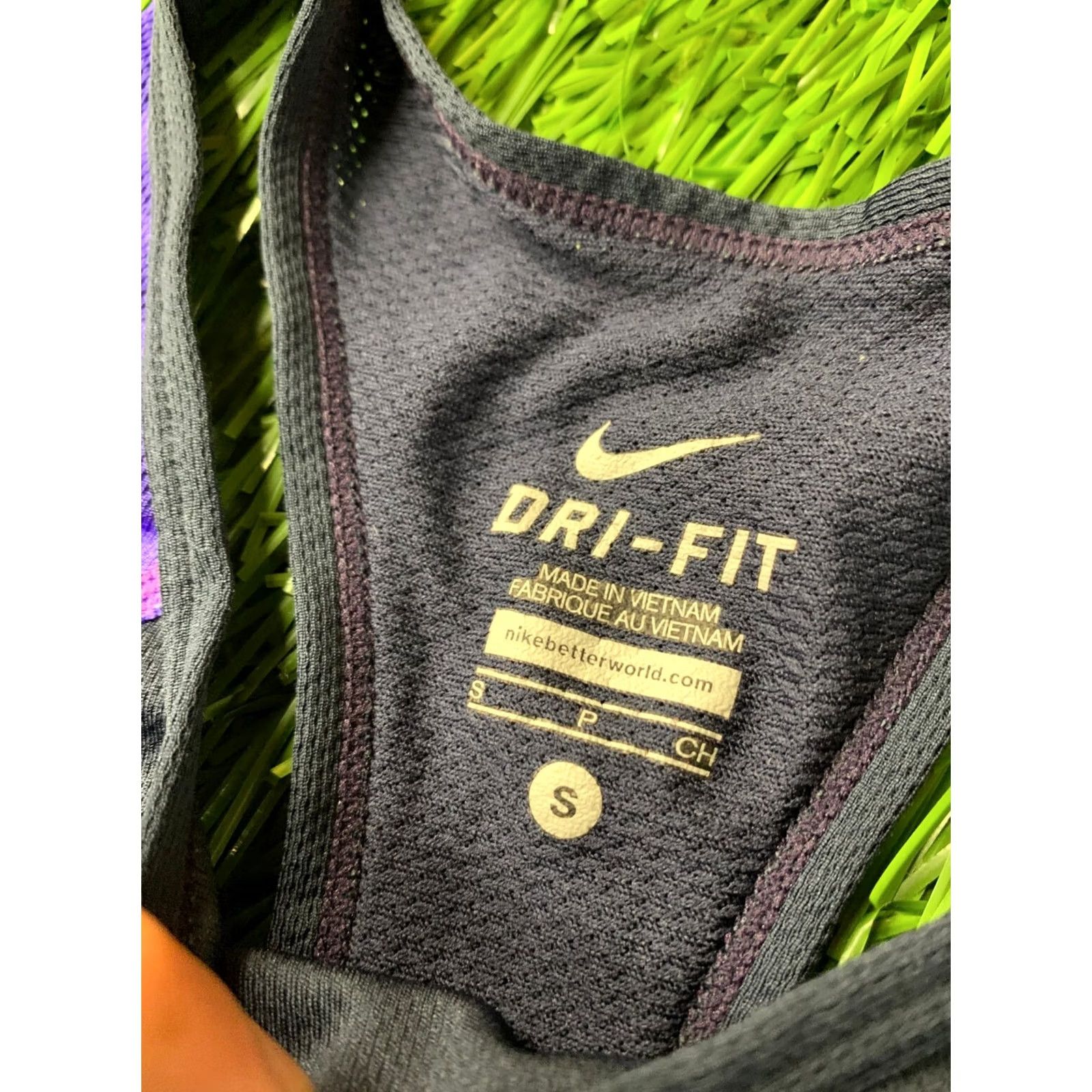 Nike NIKE DRI-FIT ORIGINAL RUN RUNNING WOMEN VEST SHIRT S violet and navy blue sleeveless jersey jersey size S Women Running Training Nike Shirt Size S / US 4 / IT 40 - 5 Thumbnail