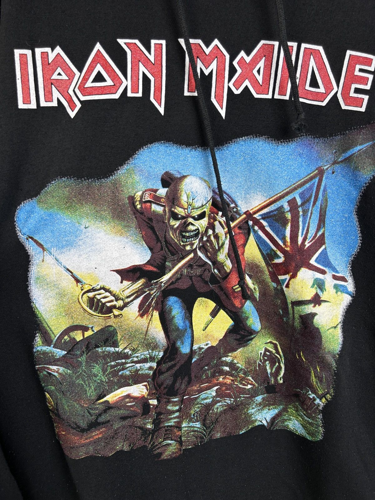 Band Tees Vintage Iron Maiden The Trooper Band Hoodie In Black Size US M / EU 48-50 / 2 - 2 Thumbnail