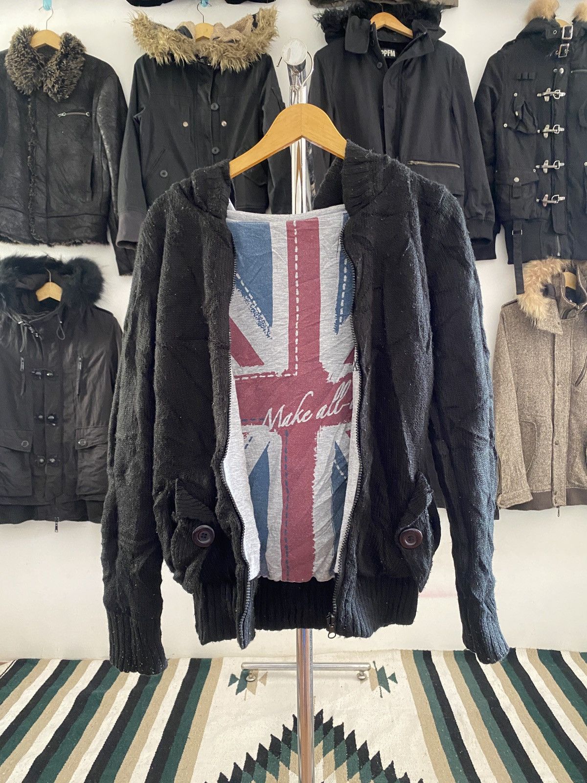 Hysteric Glamour Japanese Zelos Union Jack Reversible Hoodie Size US M / EU 48-50 / 2 - 15 Thumbnail