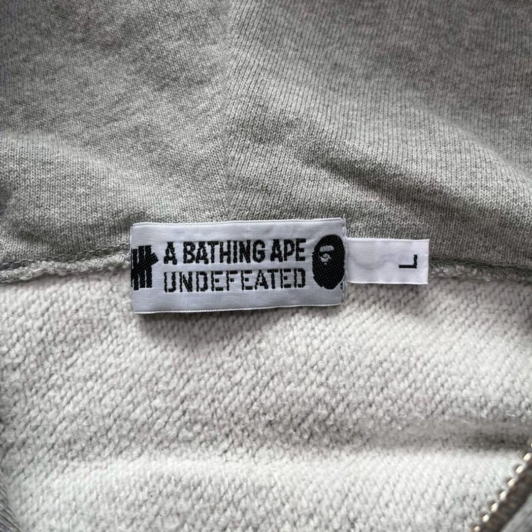 Bape × Undefeated 2012 A/W A Bathing Ape x Undefeated zip up hoodie Size US L / EU 52-54 / 3 - 5 Thumbnail