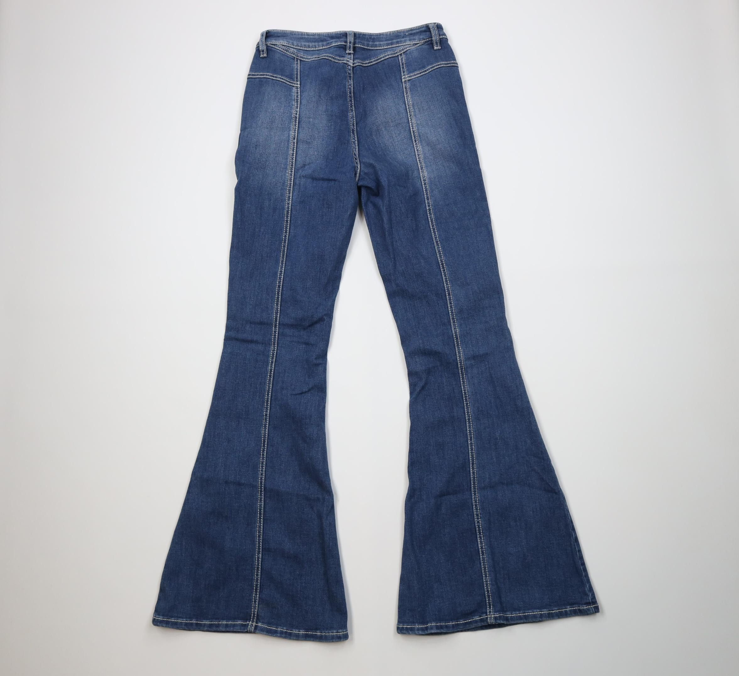 Vintage Vintage Y2K Western Babydoll Bell Bottoms Denim Jeans Blue Size 30" / US 8 / IT 44 - 11 Thumbnail